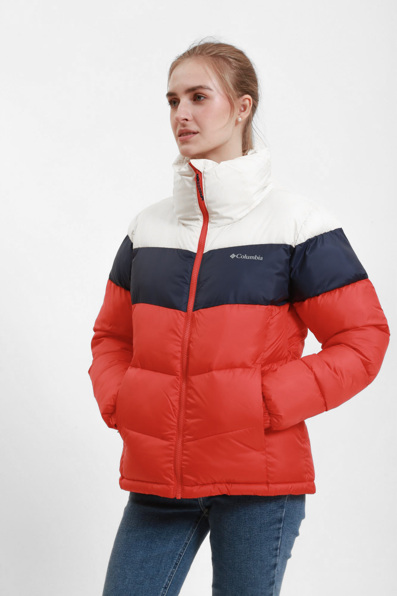 1955101 куртка puffect™ color blocked jacket columbia 
