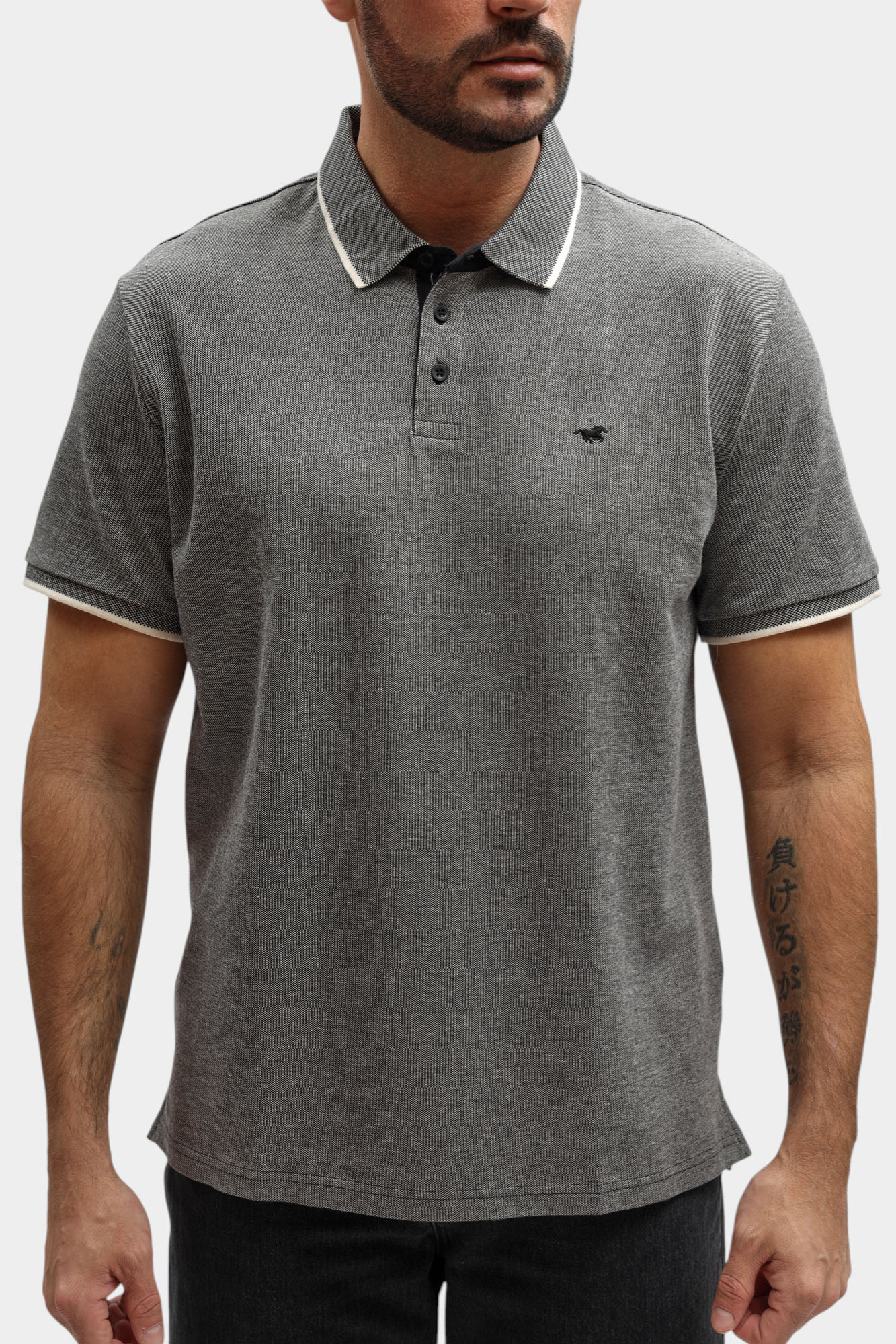 1017411 Поло Mustang Черный