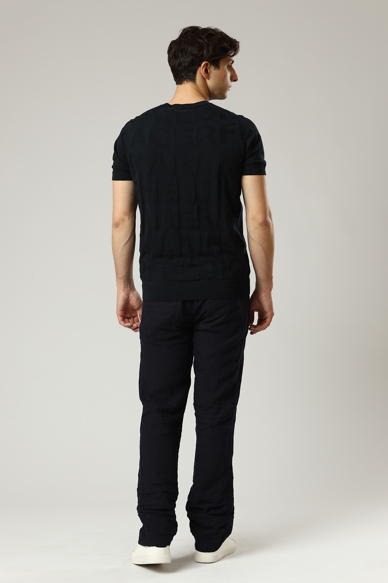 521815_255815 Брюки льняные Karl Lagerfeld Синий