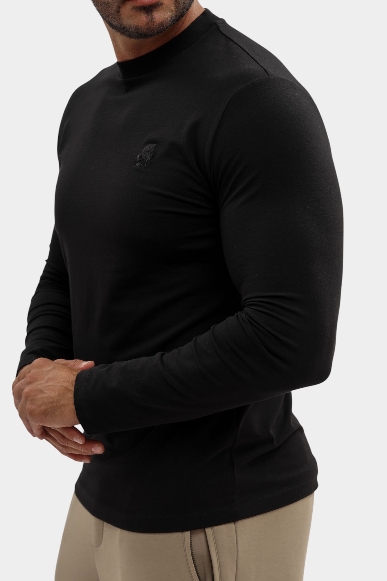 554221_755020 Лонгслив Karl Lagerfeld Черный