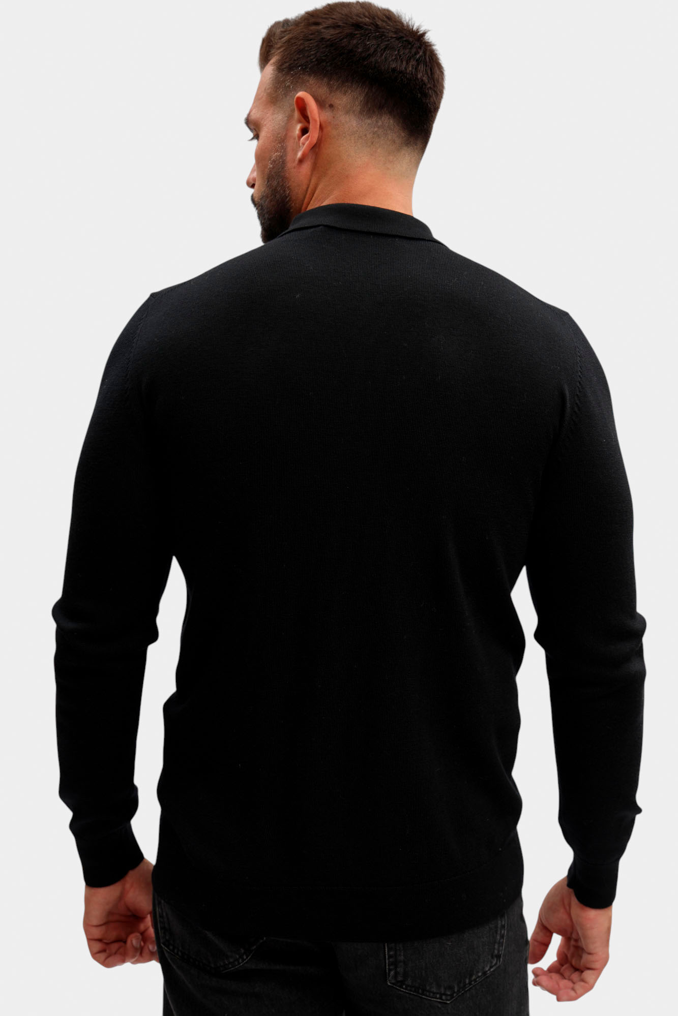 554399_655007 Поло с длинным рукавом Karl Lagerfeld Черный