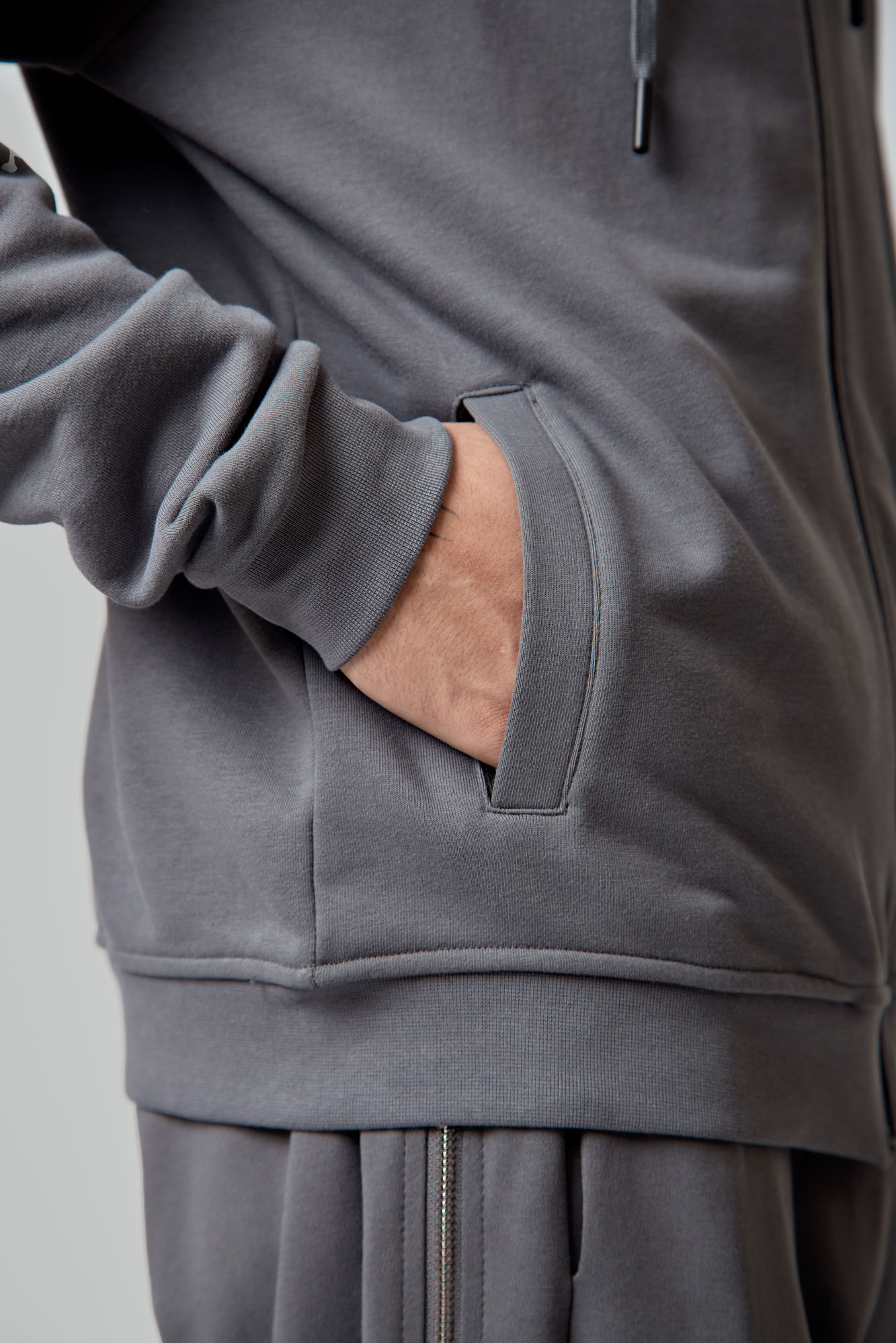 VM-OMA-53-349 Толстовка с капюшоном Van Mich Серый