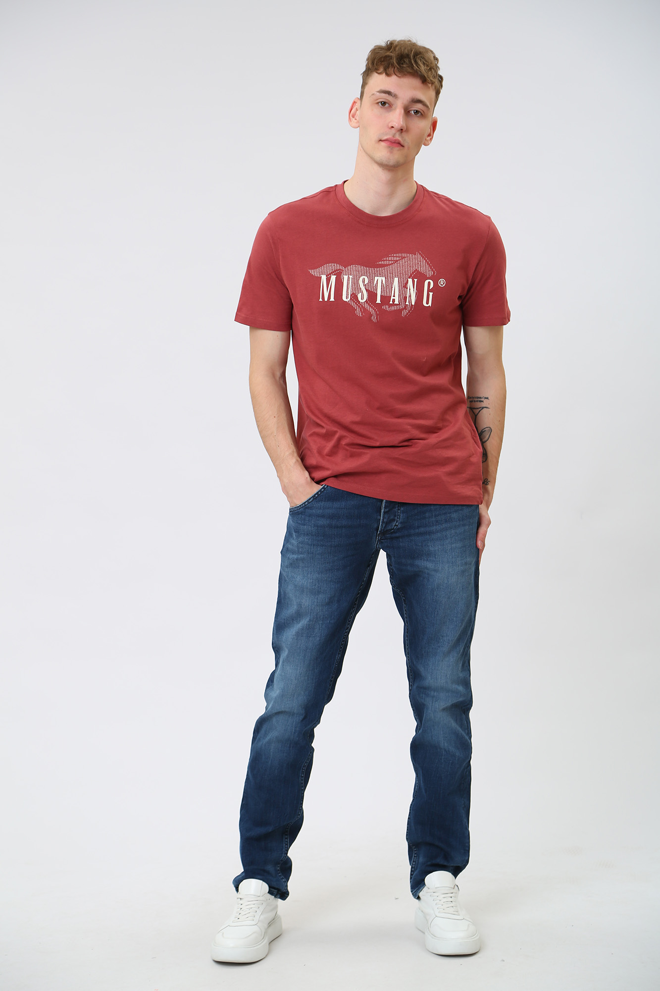 1012669-5000 Джинсы Michigan Tapered Mustang Синий