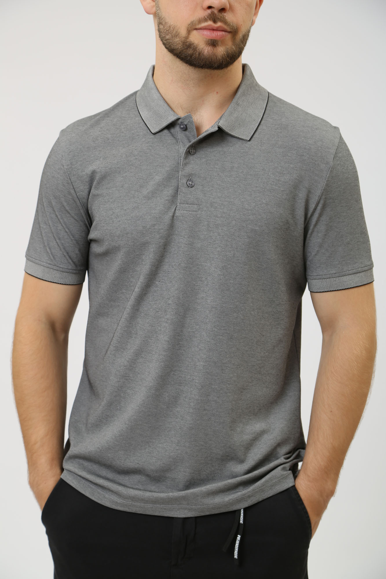 30041141_10017547 Поло Strellson Черный