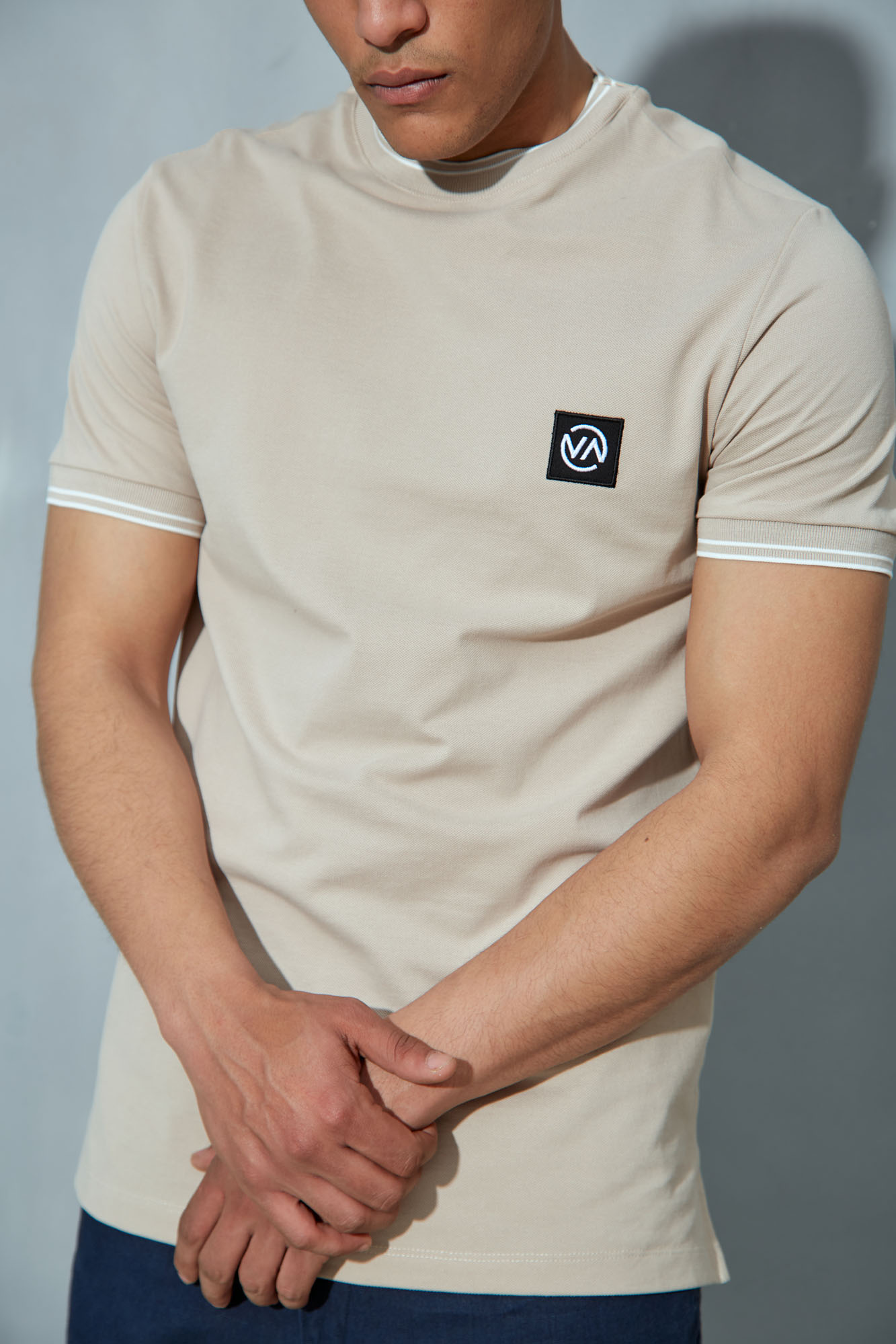 VM-ERK-22-070 Футболка Van Mich Бежевый