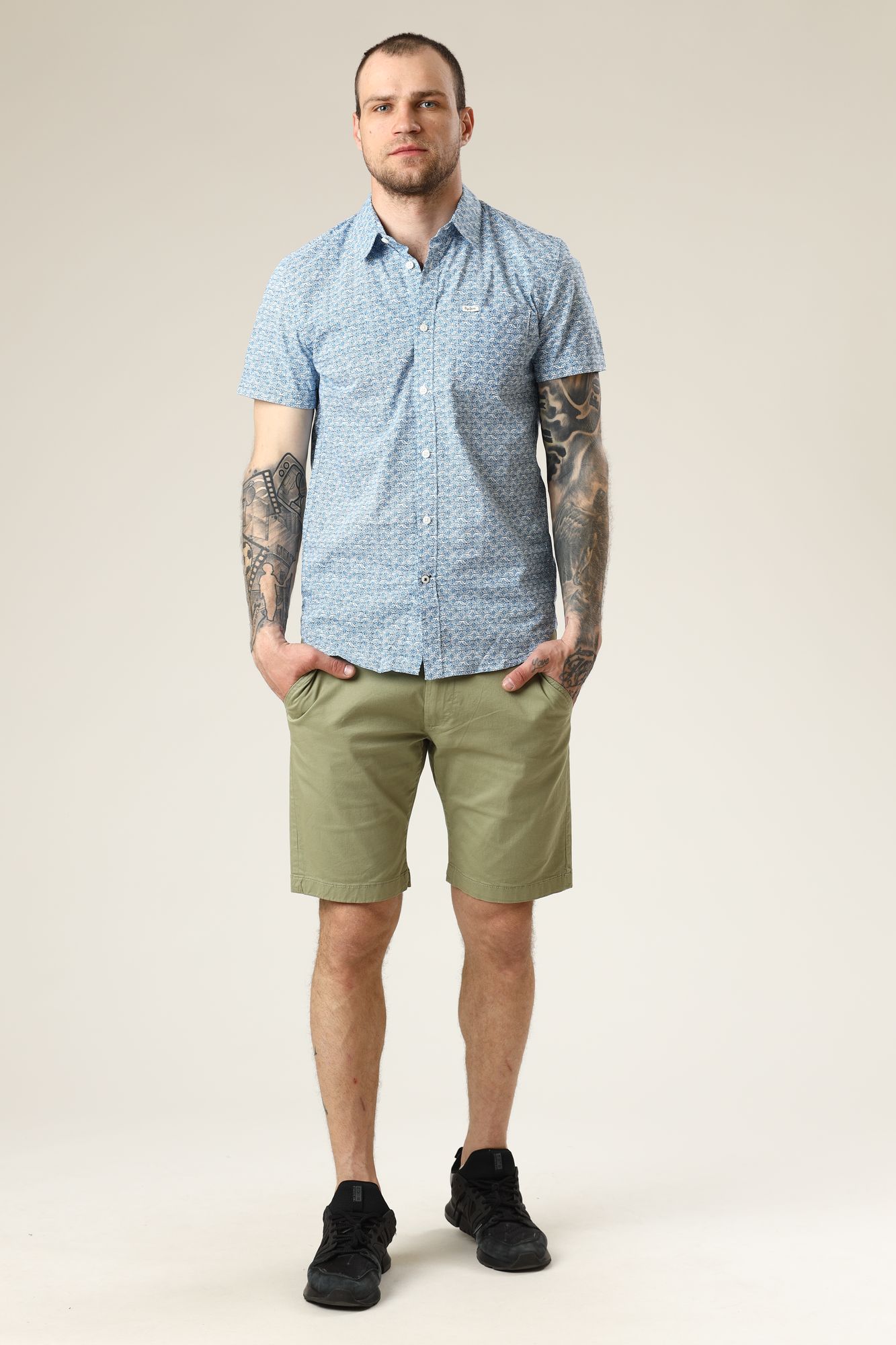 PM307076 Рубашка Pepe Jeans Голубой