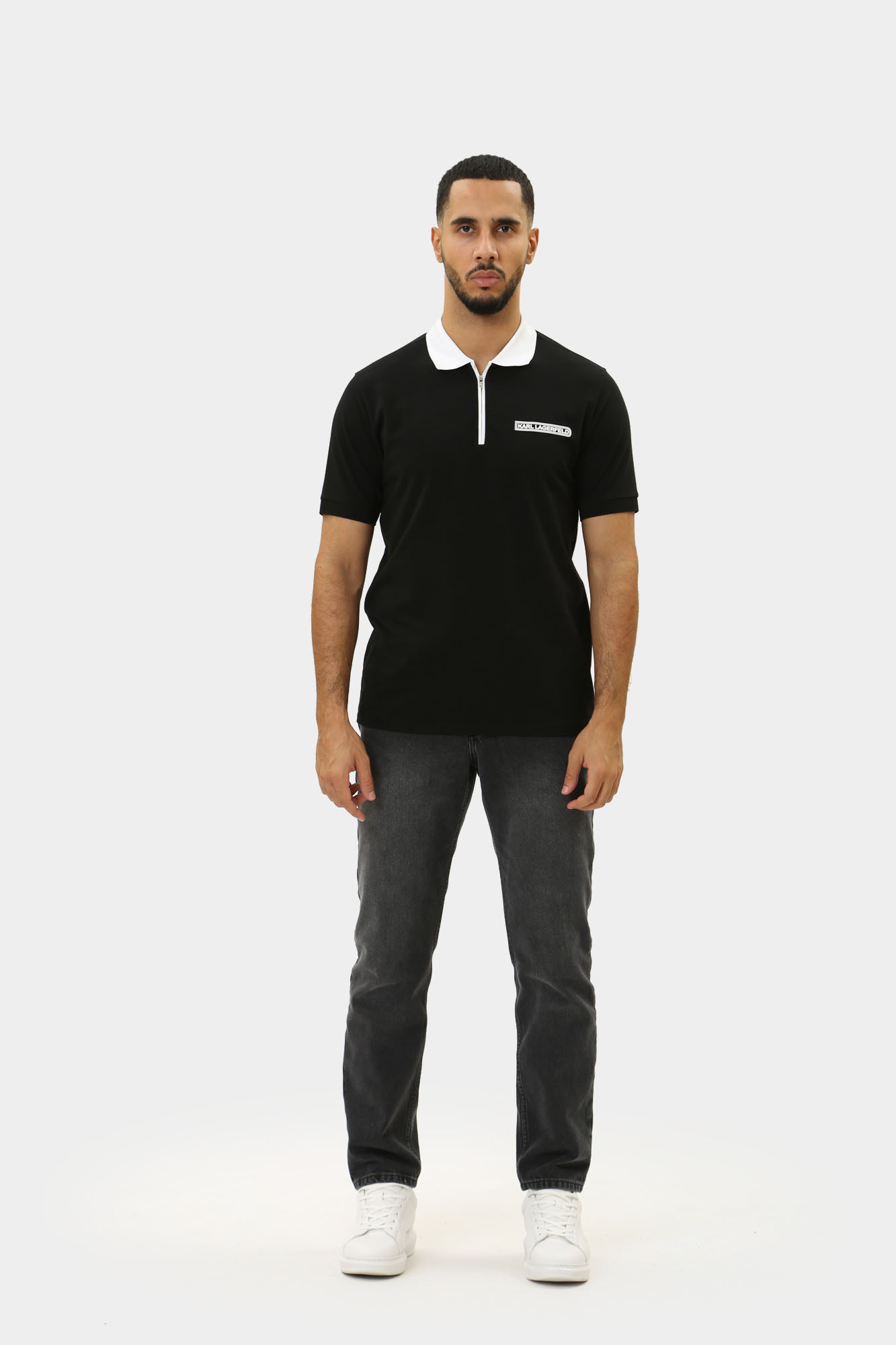 543221_74508 Поло Karl Lagerfeld Черный