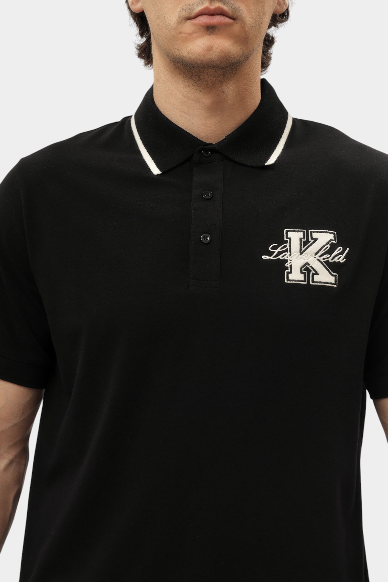 552221_745015 Поло Karl Lagerfeld Черный