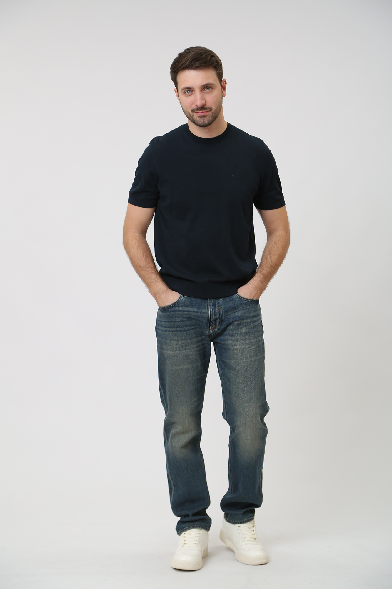 3DZJ16_Z1UZZ Брюки джинсовые Armani Exchange Синий