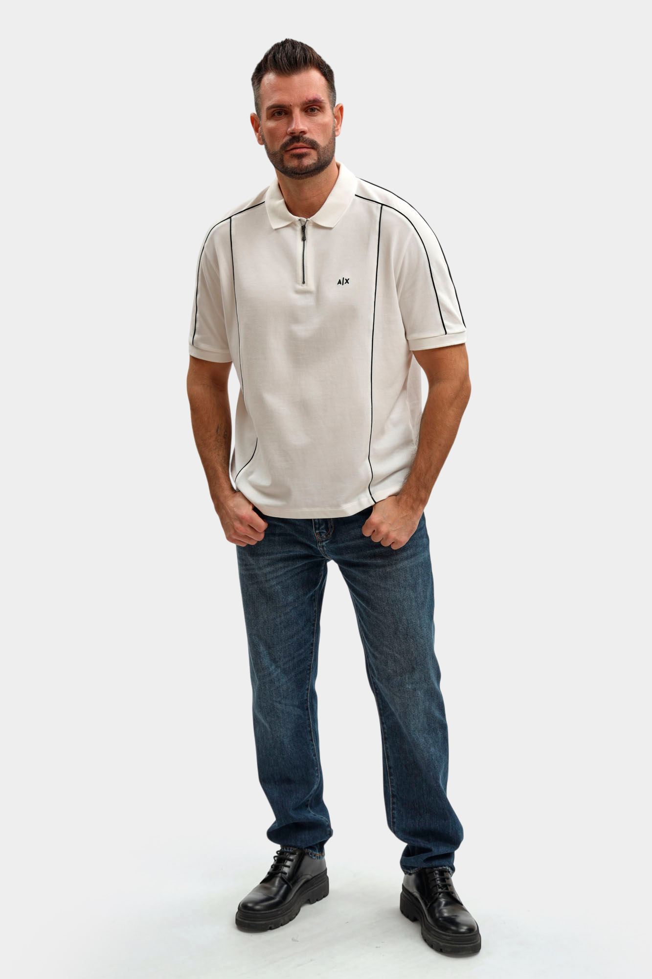 XM002375_AF10366 Поло Armani Exchange Белый