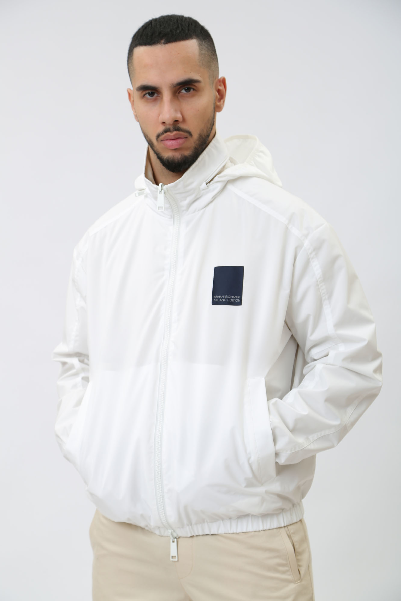 3DZB06_ZNB7Z Ветровка двусторонняя Armani Exchange Белый