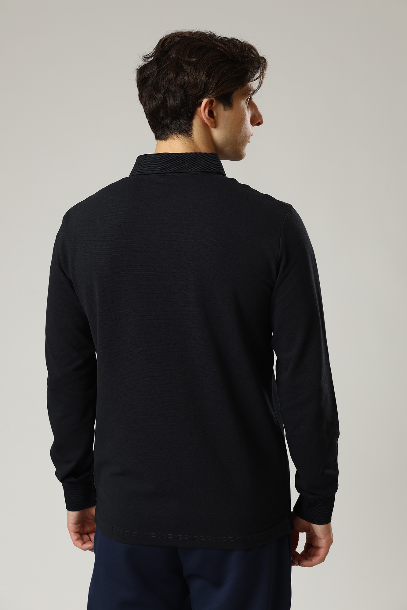 8NZF79_ZJ81Z Поло с длинным рукавом Armani Exchange Синий