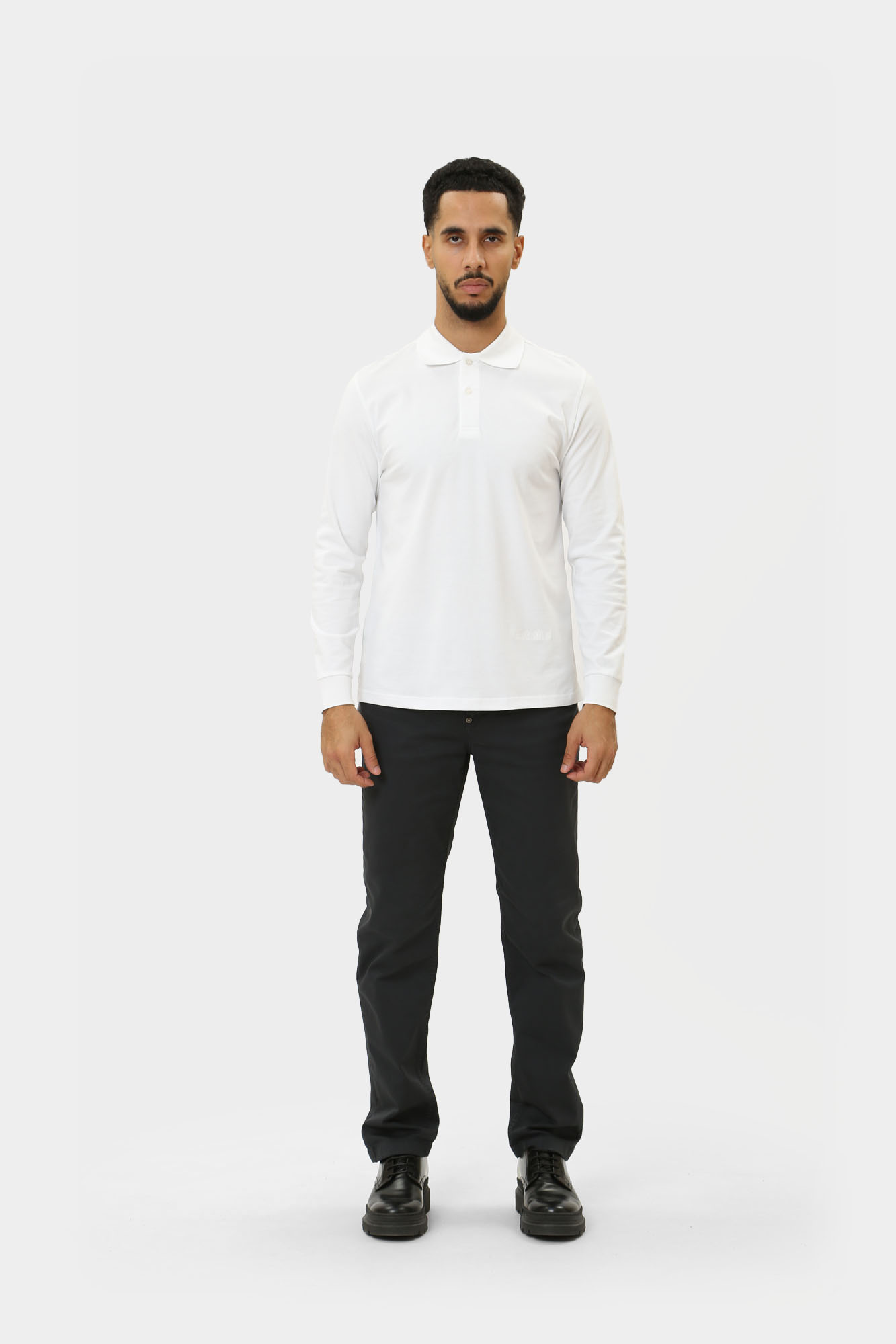 PBMT0271 Поло с длинным рукавом Bikkembergs Белый