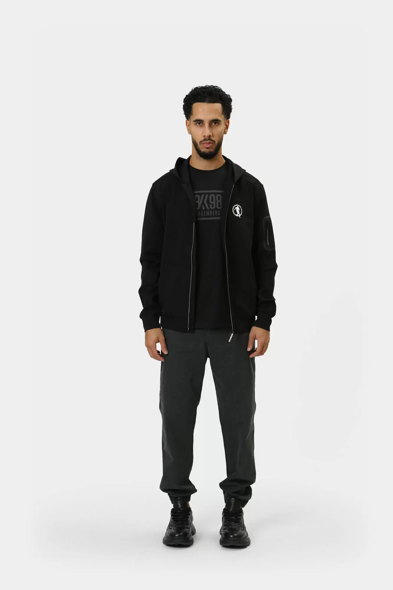 PBMF0436 Толстовка с капюшоном Bikkembergs Черный