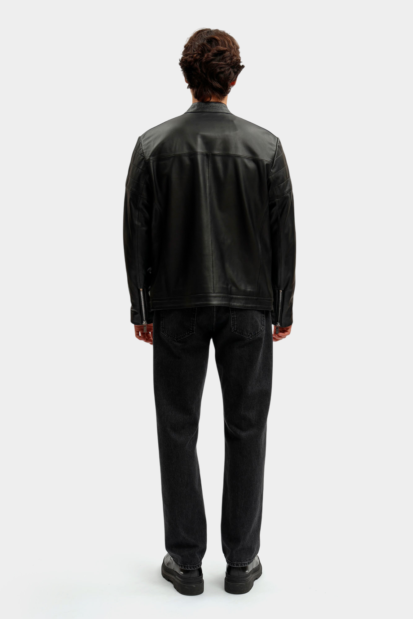 554421_555022 Куртка кожаная Karl Lagerfeld Черный