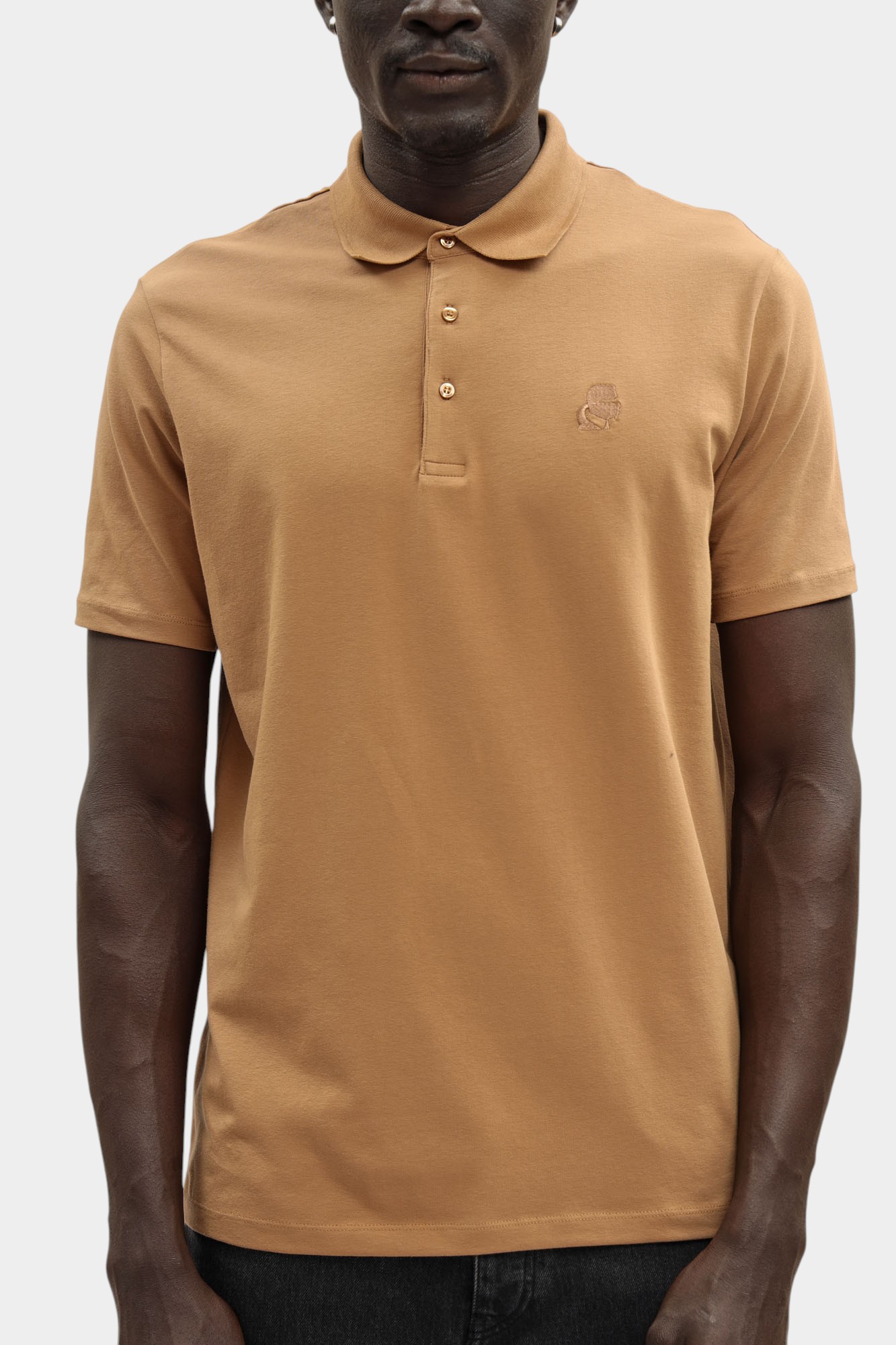 554221_745750 Поло Karl Lagerfeld Коричневый