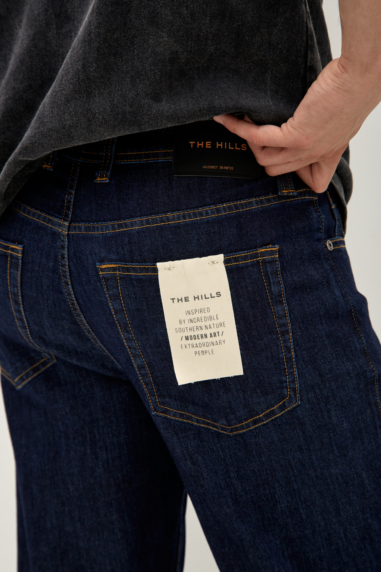 M-241-TK-56-1044 Брюки джинсовые The Hills Синий