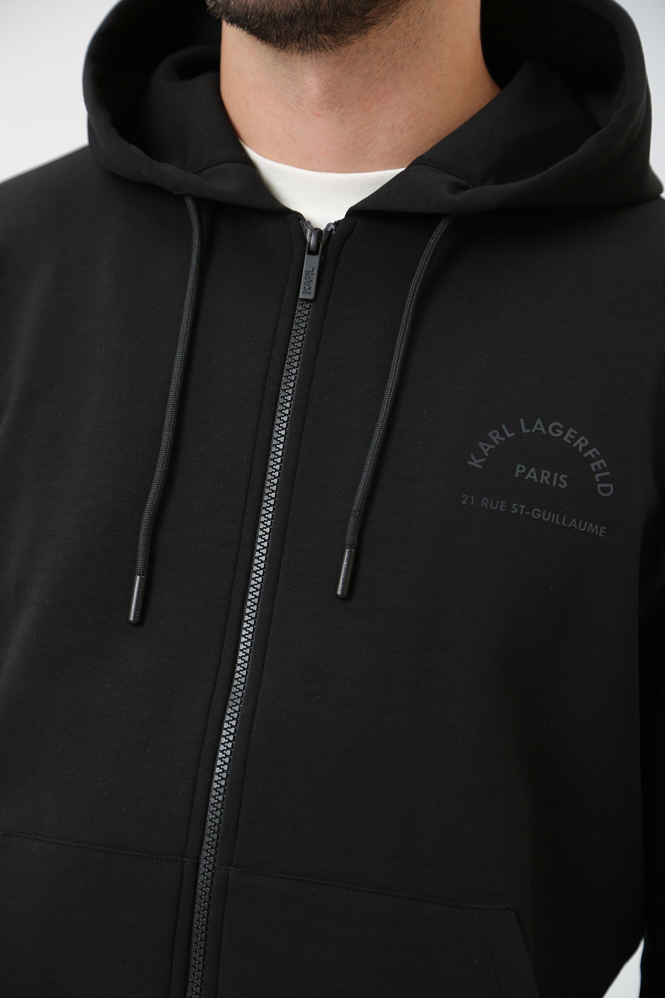 533902_705074 Толстовка с капюшоном Karl Lagerfeld Черный