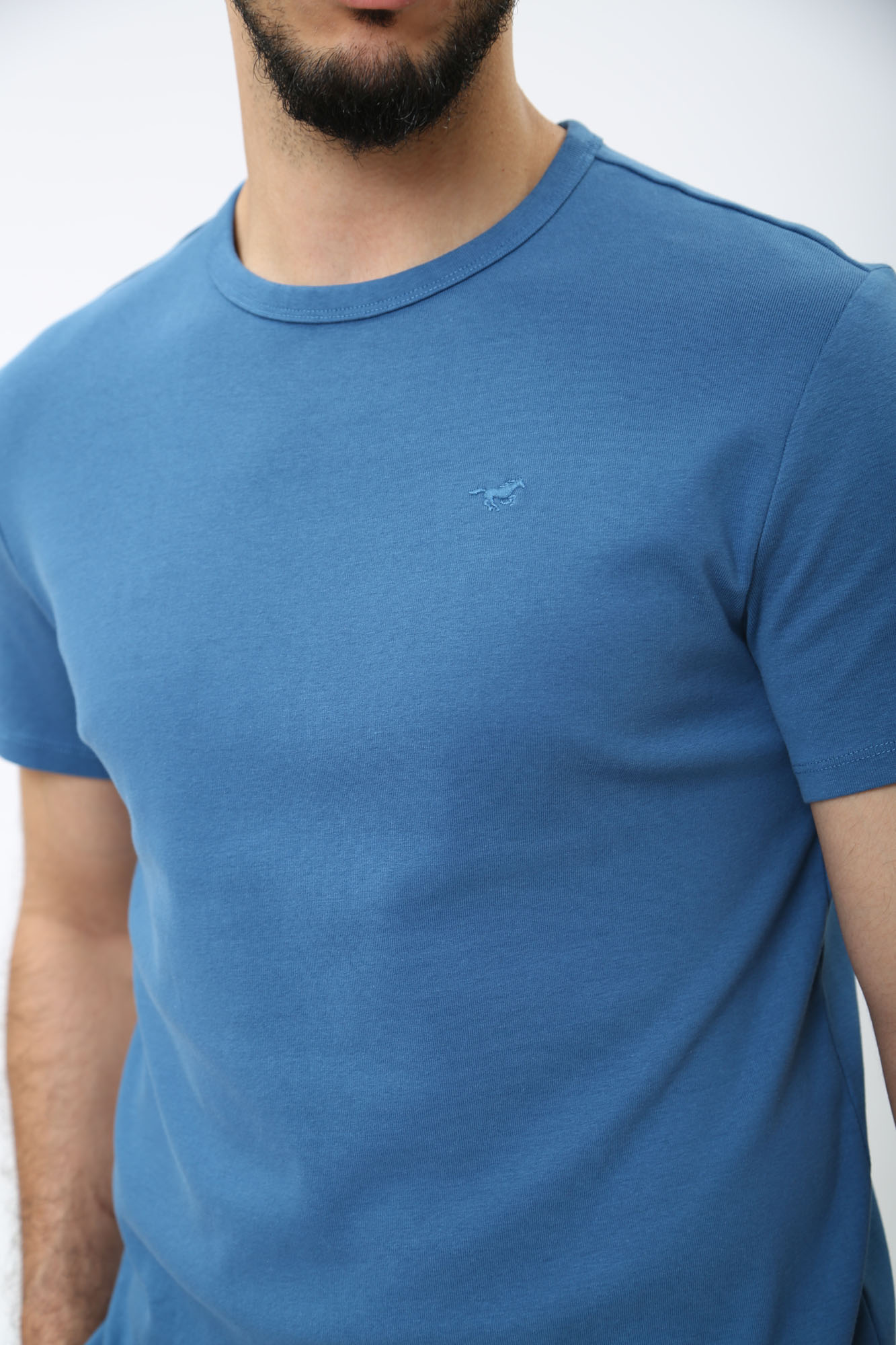 1014930 Футболка Mustang Синий