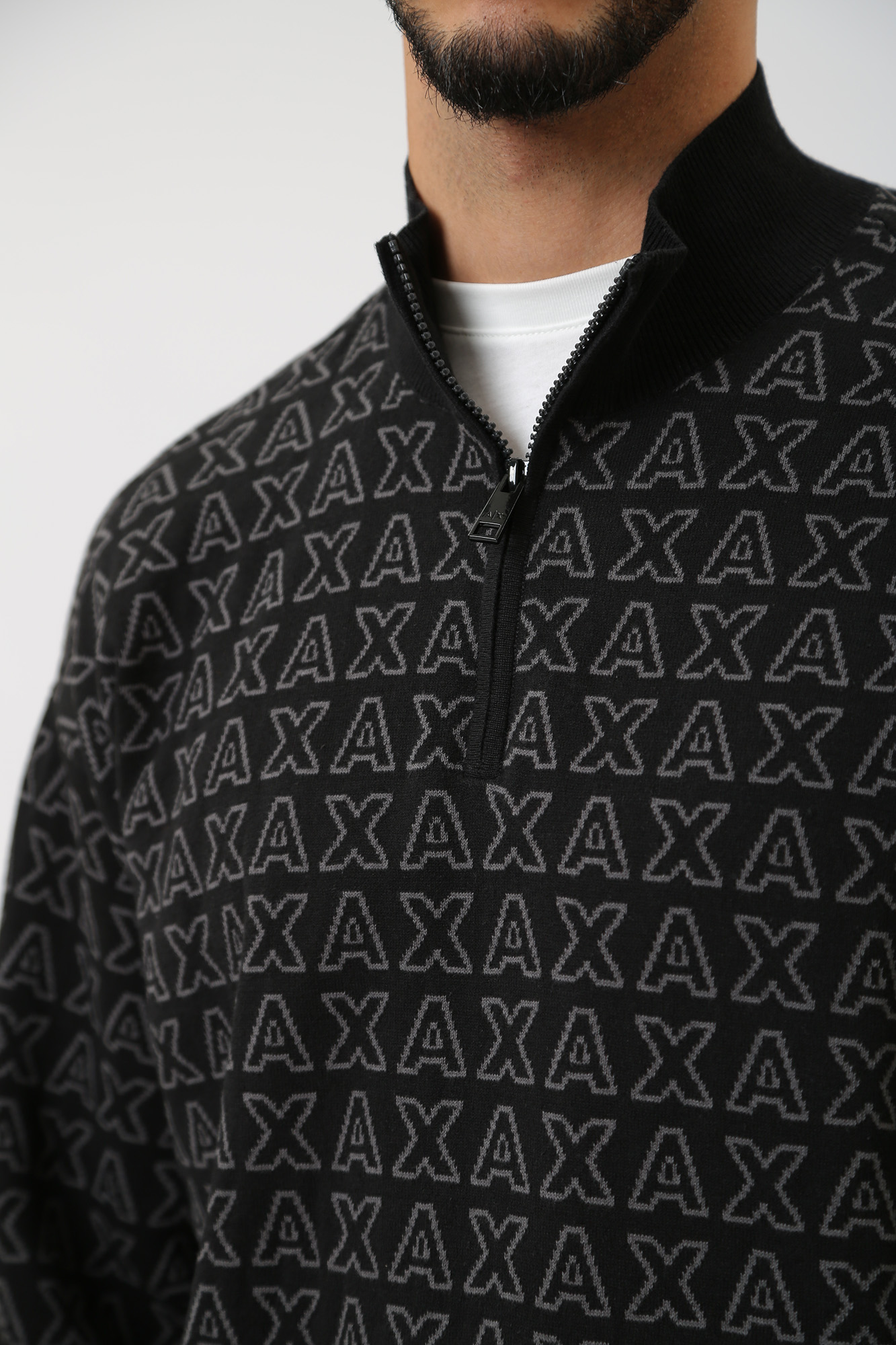 6RZM1K_ZMQ7Z Свитер Armani Exchange Черный