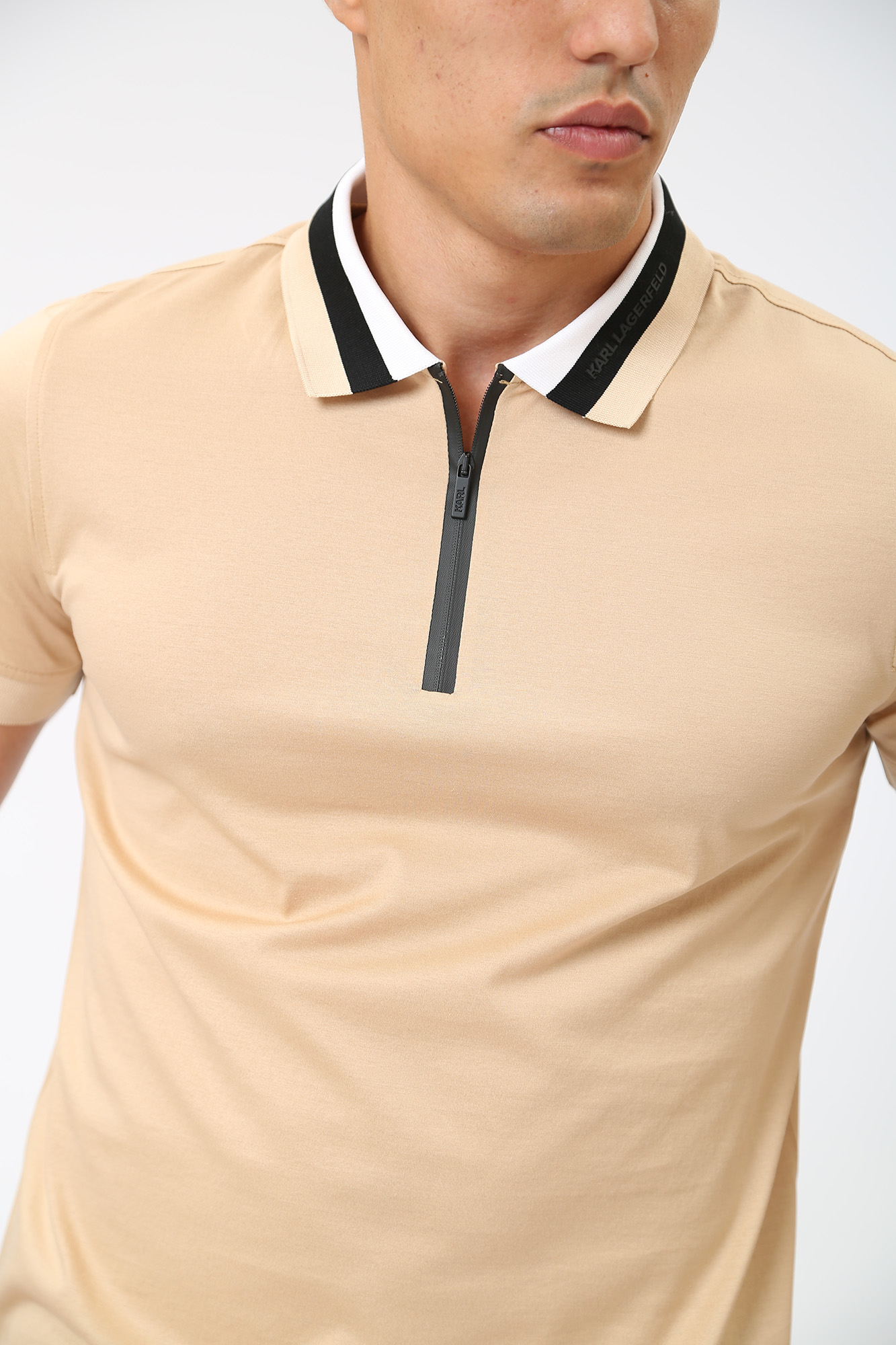 533200_745400 Поло Karl Lagerfeld Бежевый