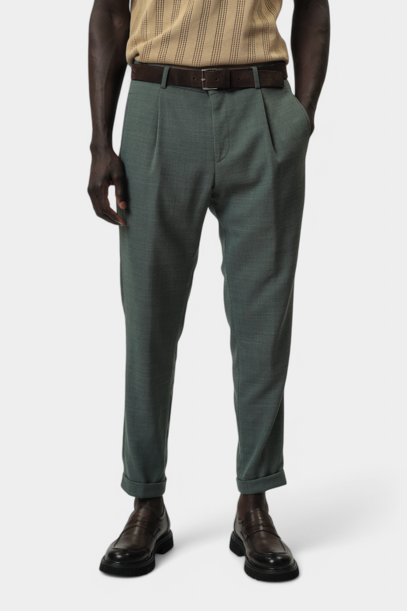 30027155_10008553 Брюки классические Strellson Зеленый