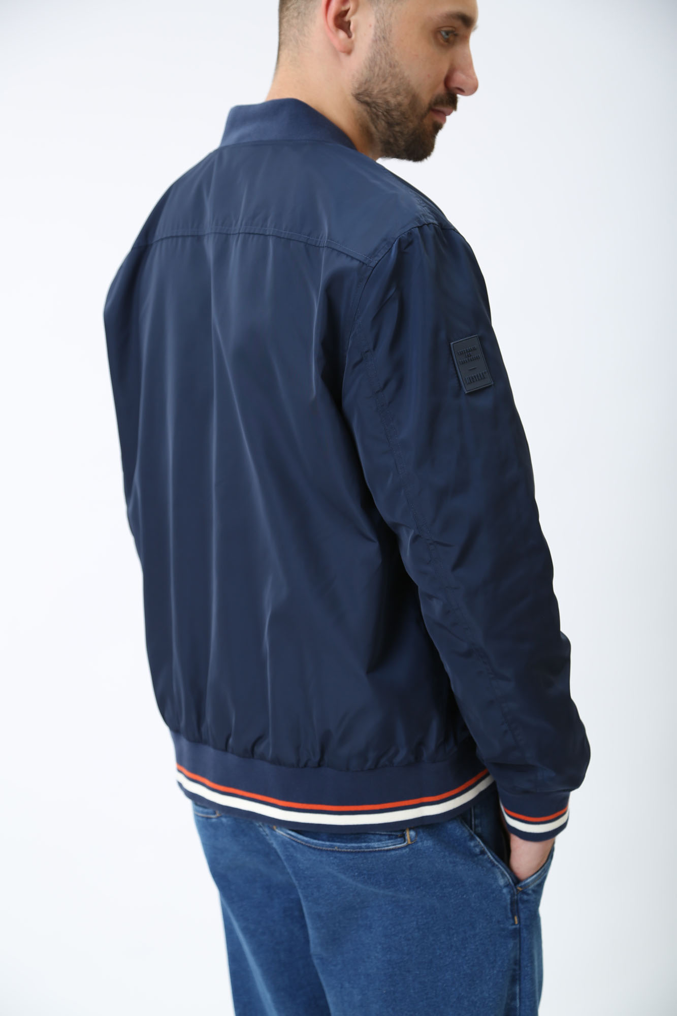 1014782 Ветровка Mustang Синий