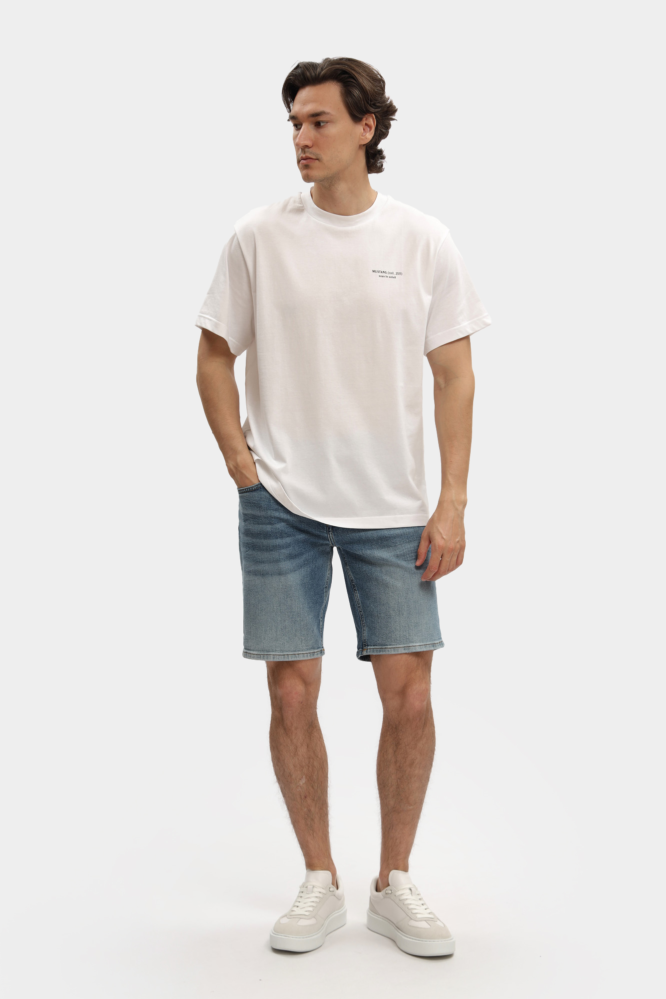 1016454-5000 Шорты джинсовые Mustang Синий