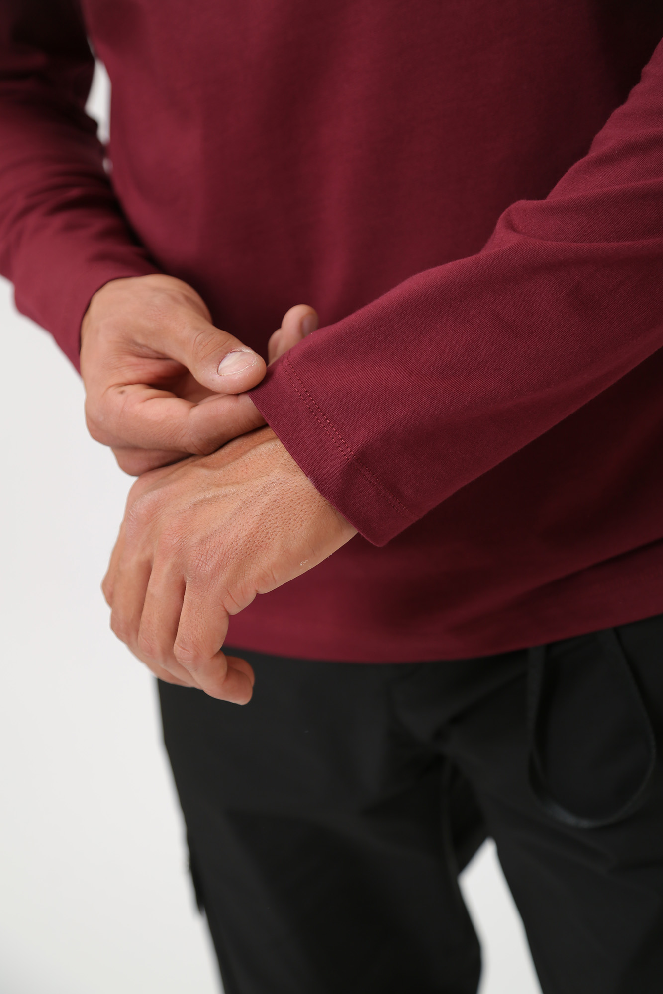 534225_755046 Лонгслив Karl Lagerfeld Бордовый