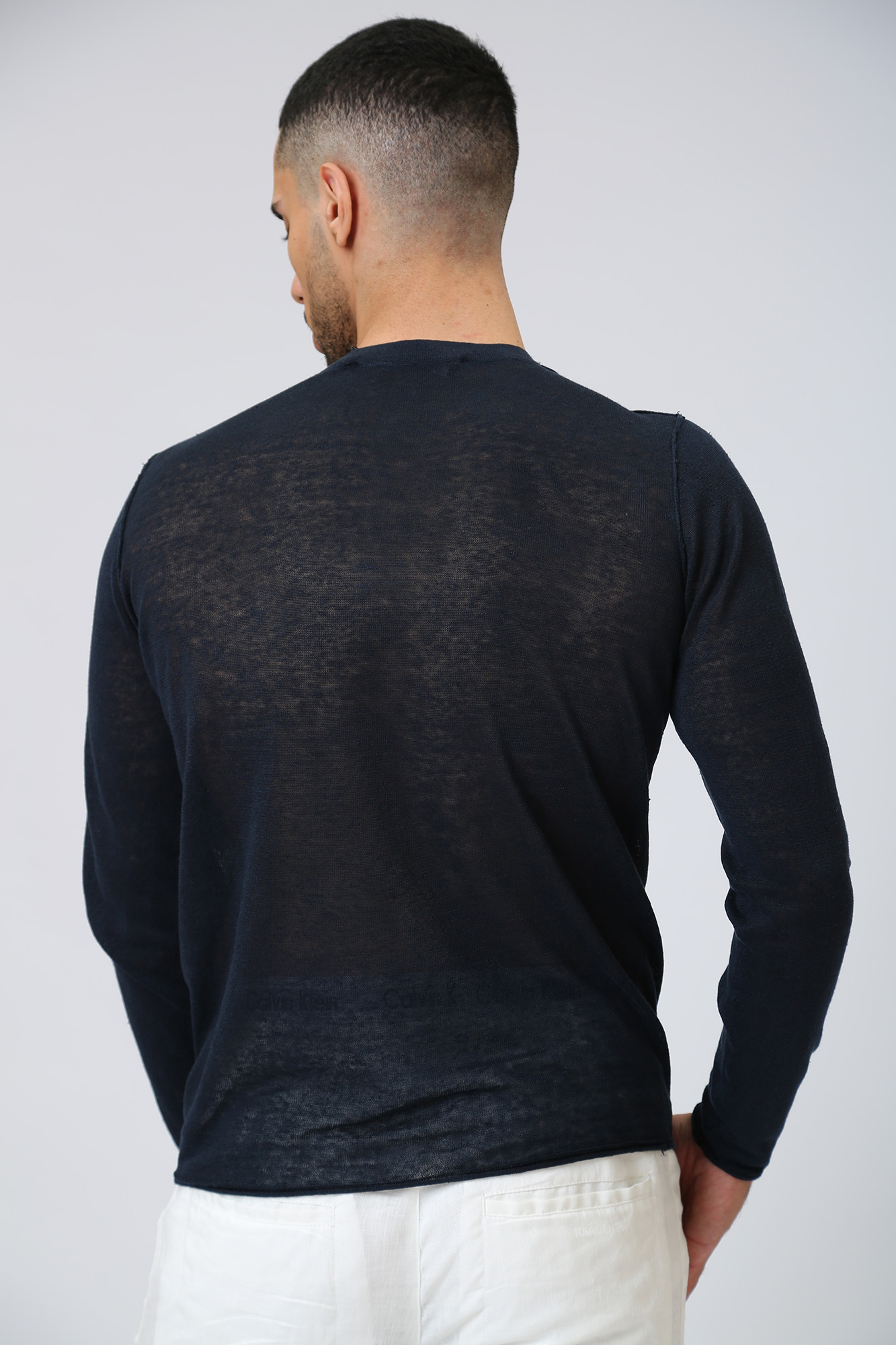 532305_655045 Лонгслив Karl Lagerfeld Синий