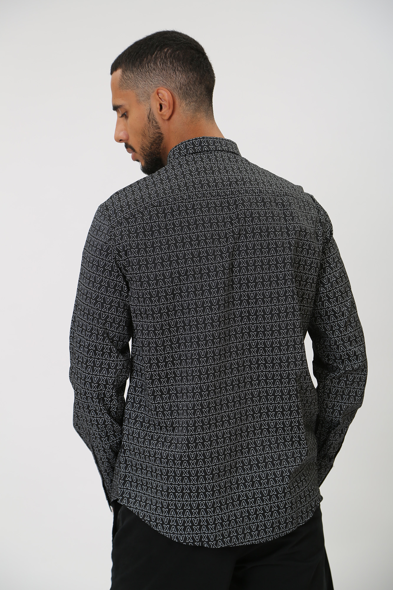 6RZC45_ZNZRZ Рубашка с длинным рукавом Armani Exchange Черный