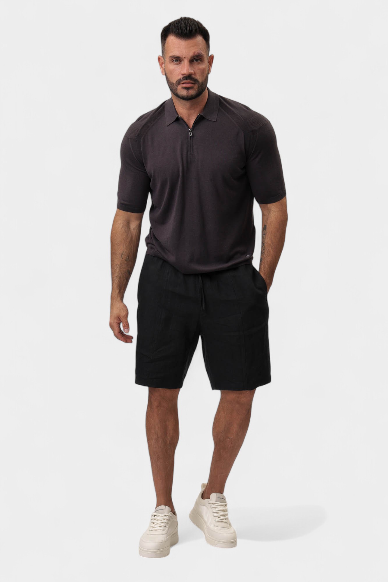 EM000680_AF13907 Поло Emporio Armani Черный