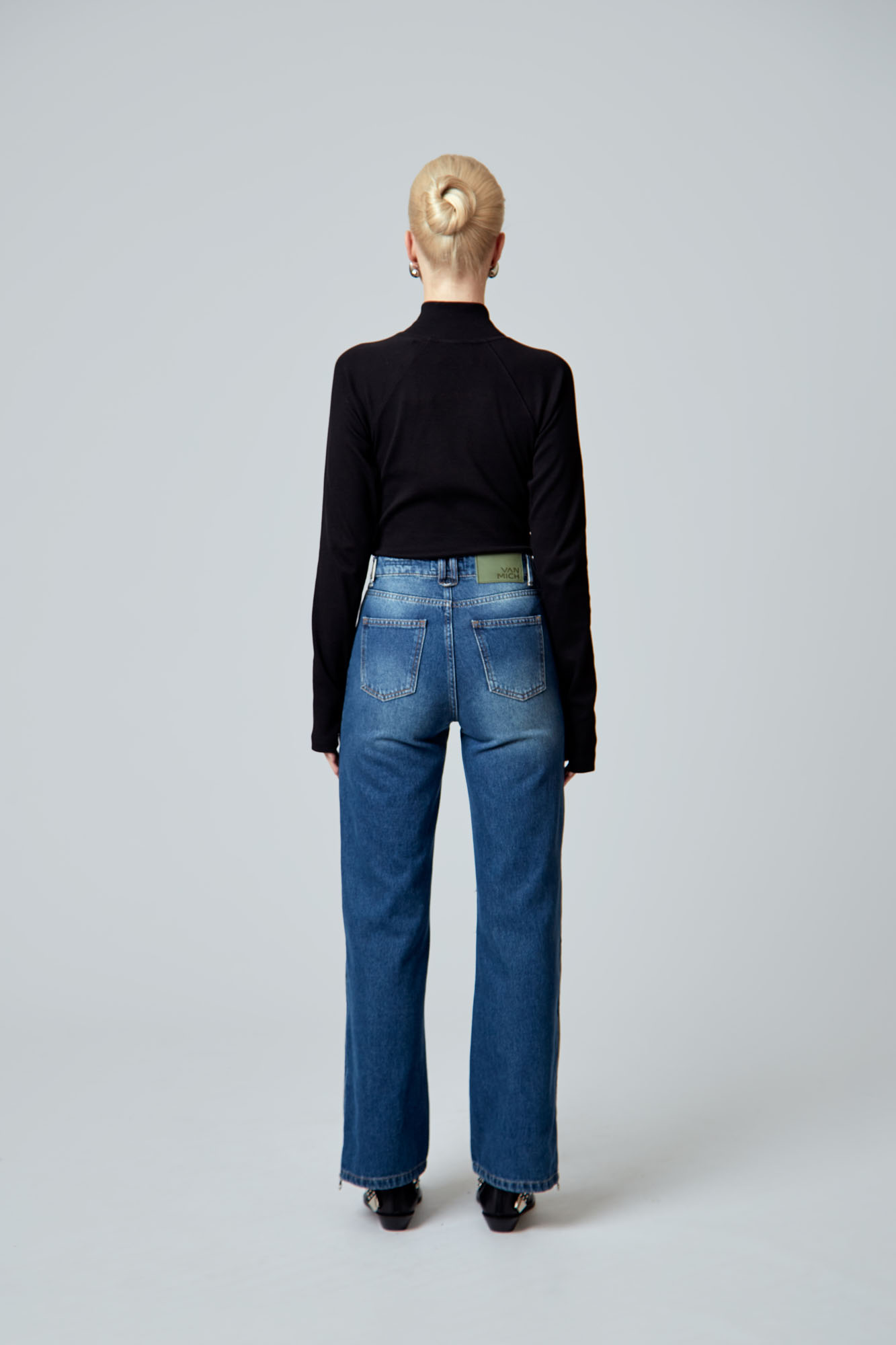 VW-OMA-33-338 брюки джинсовые van mich 