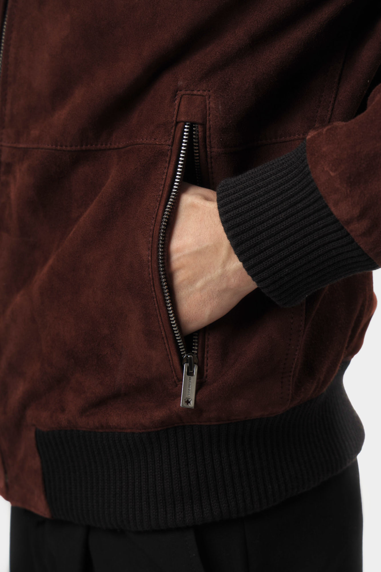 110151_80000677 Куртка кожаная Strellson Бордовый