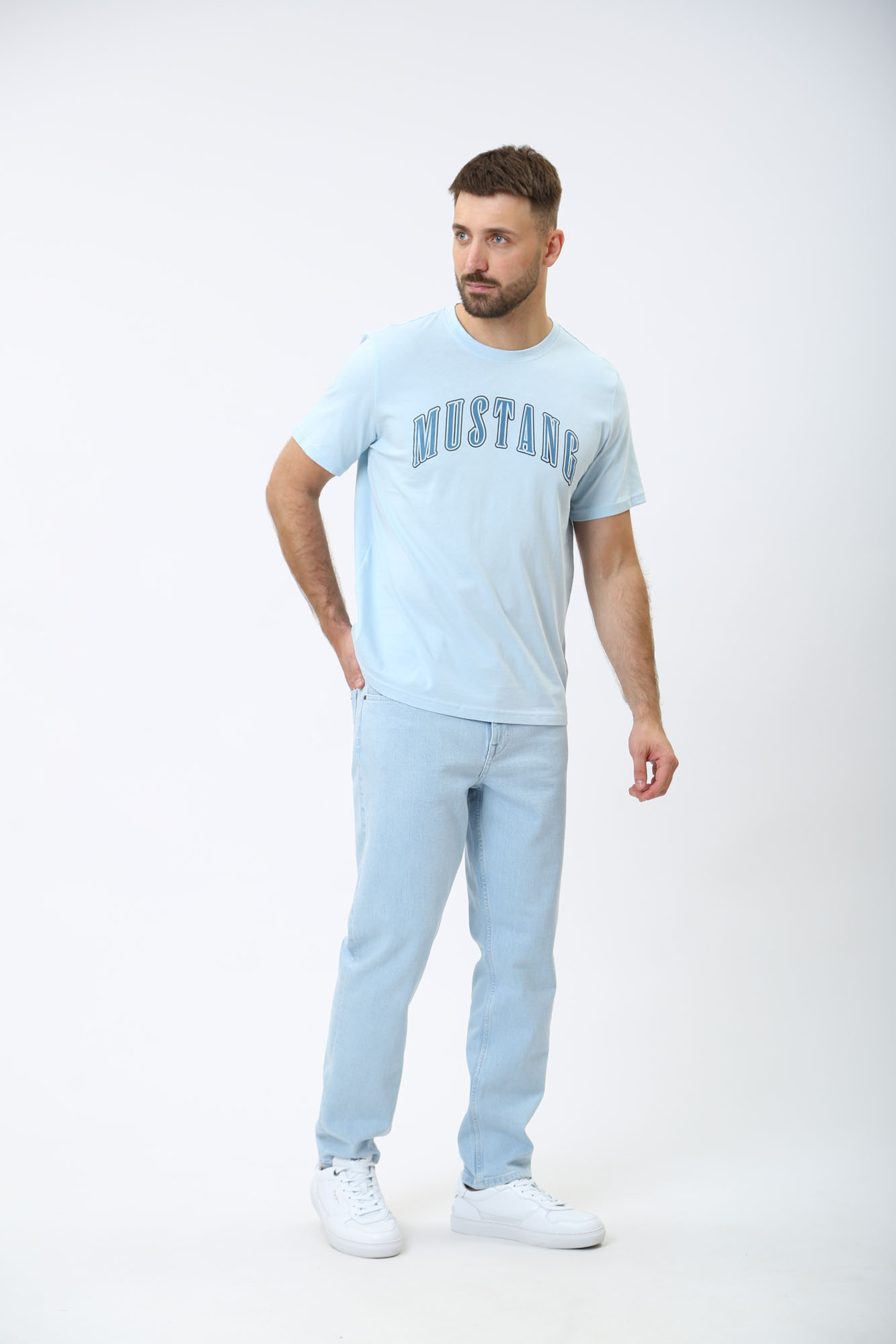 1014869-5000 Джинсы Denver Cropped  Mustang Голубой