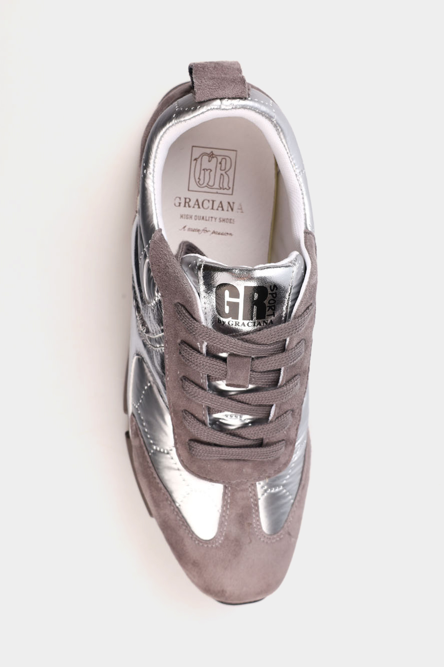 QS596-F207 Кроссовки Graciana Серебряный