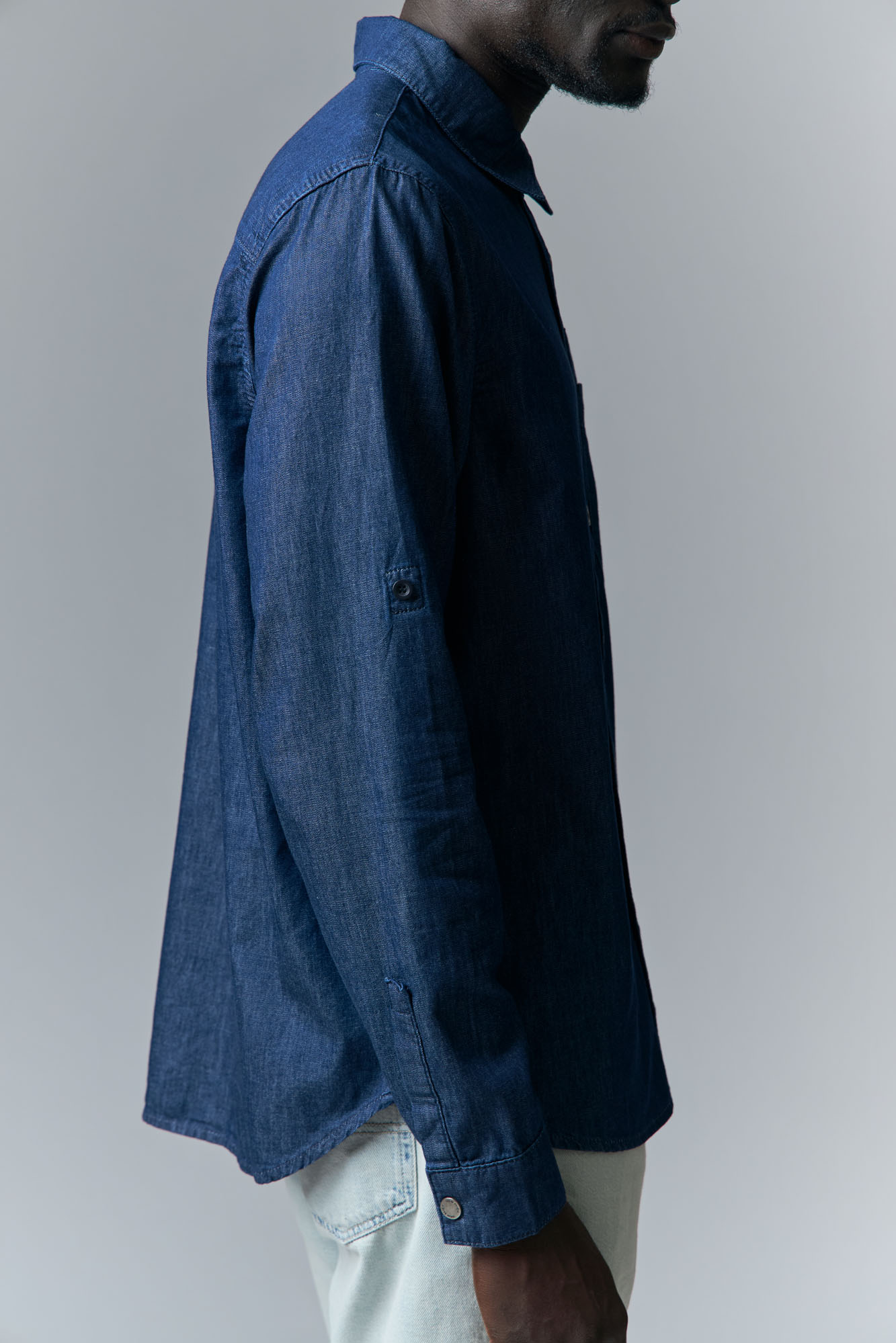 VM-OMA-33-006 Рубашка с длинным рукавом Van Mich Синий