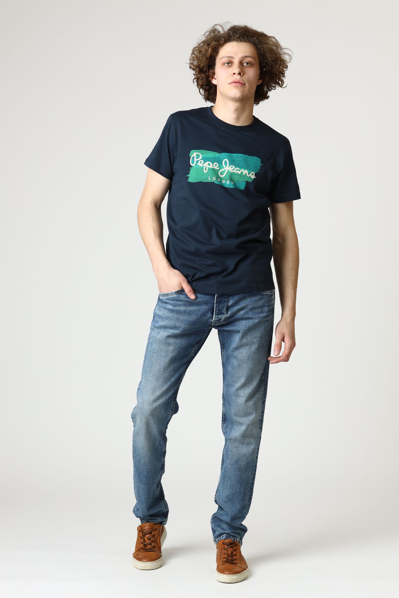 PM200029WF3 Джинсы SPIKE Pepe Jeans Голубой