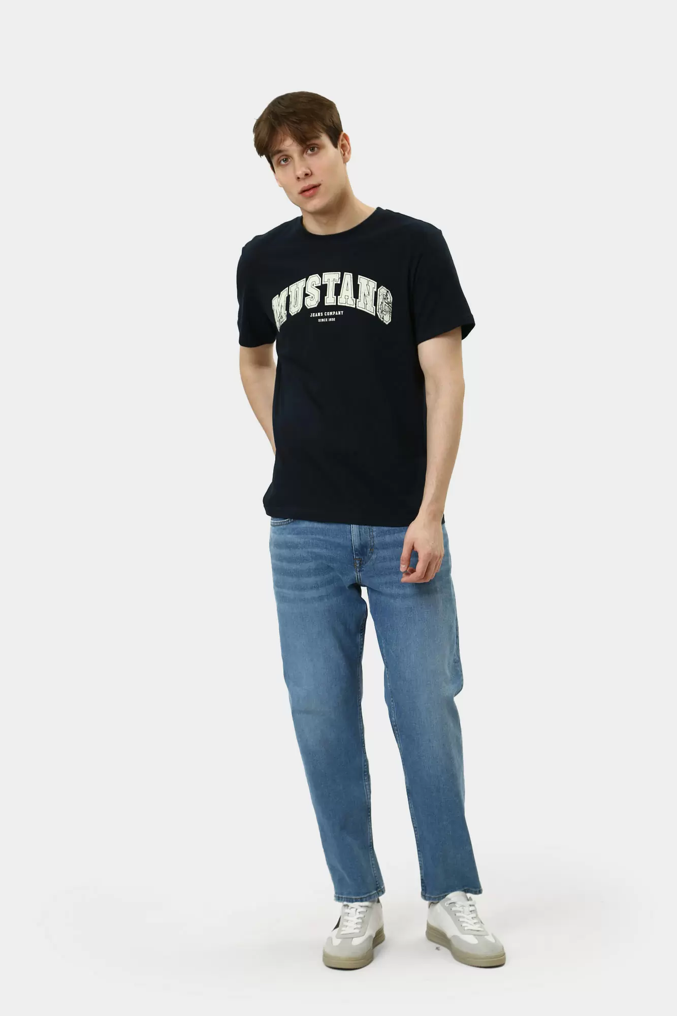 1015827 Футболка Mustang Синий