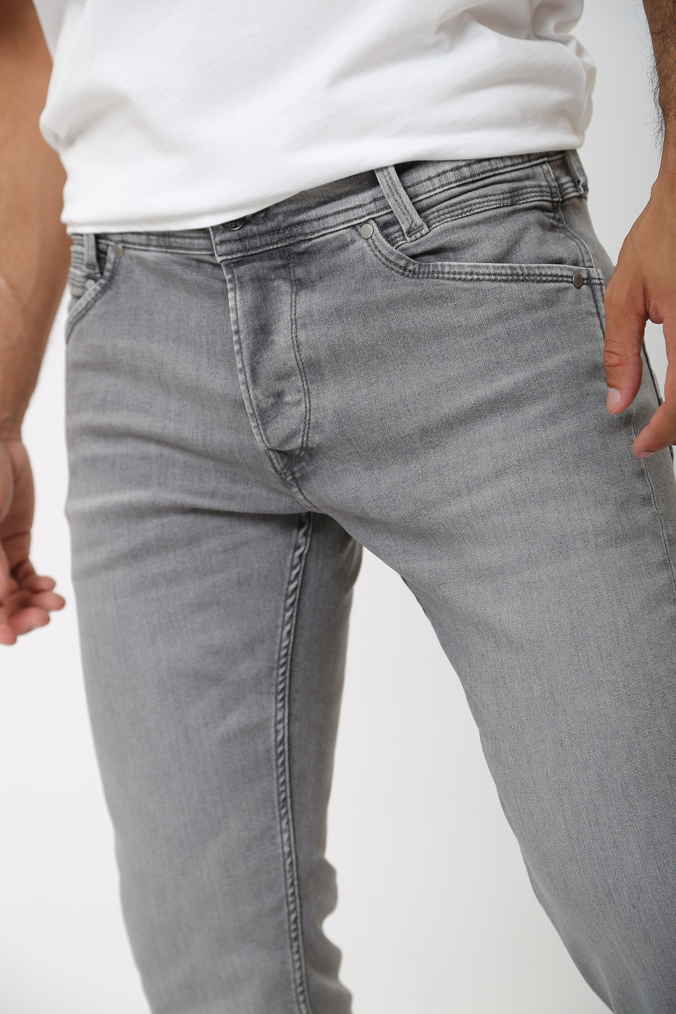 PM206325UG3 Брюки джинсовые Pepe Jeans Серый