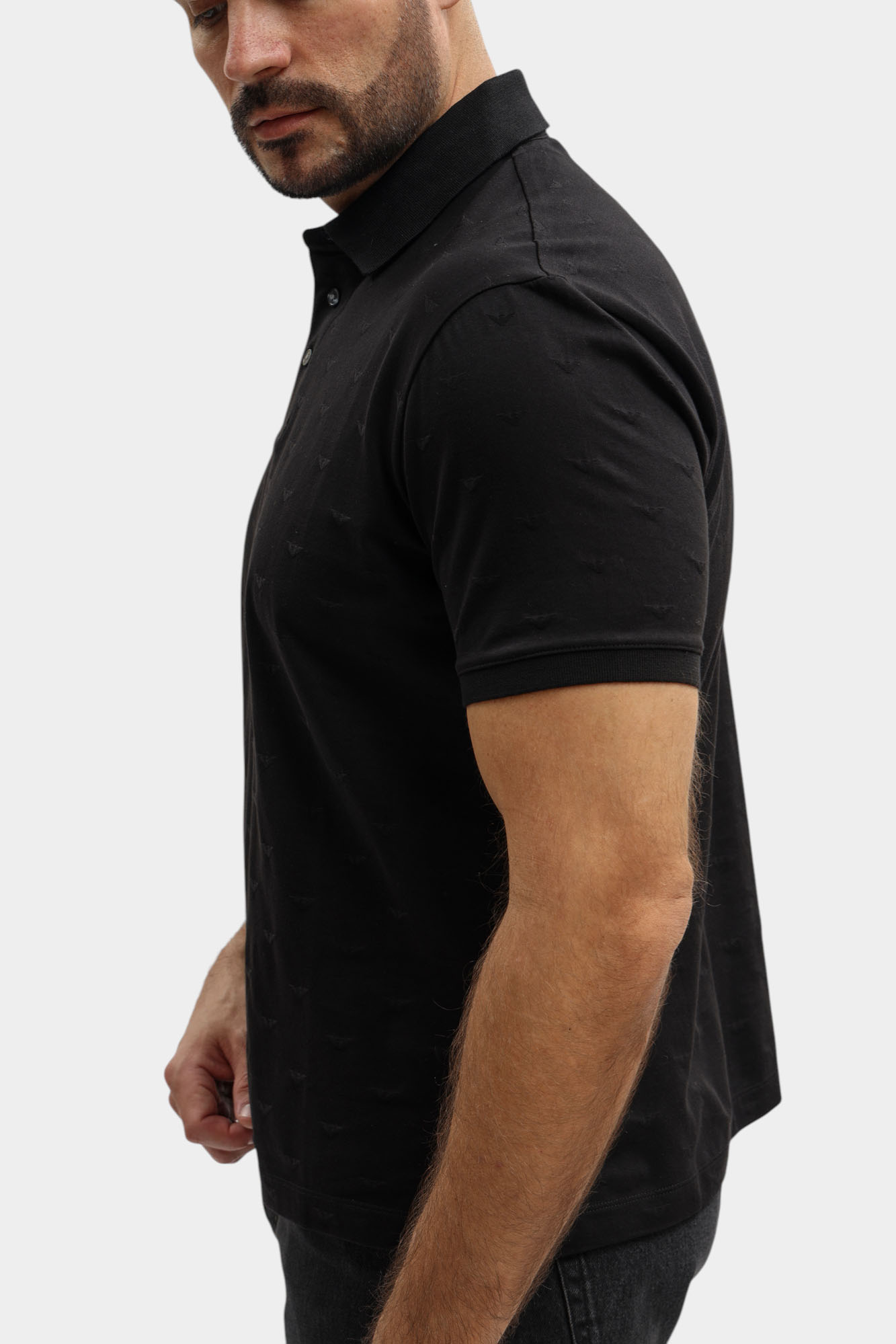 EM004912_AF10762 Поло Emporio Armani Черный