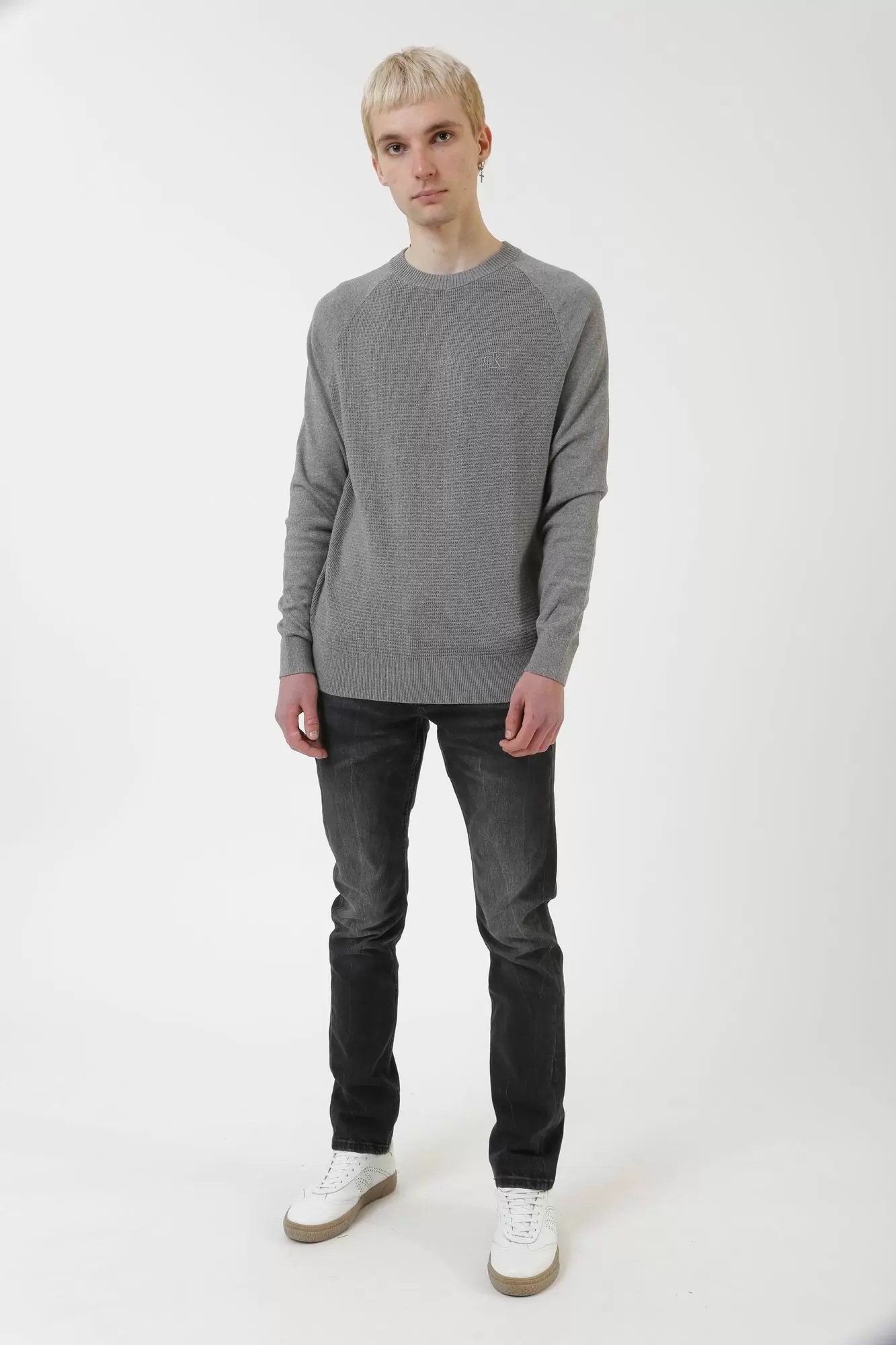 J30J316589_ Джемпер Calvin Klein Jeans Серый