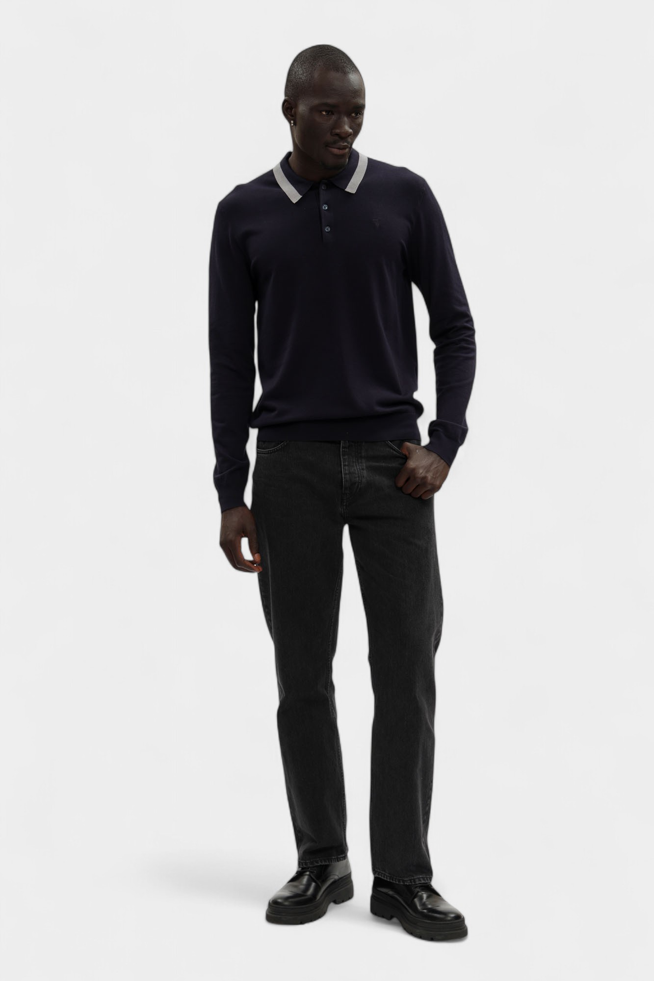 M0198000021N-MK604K01-48SM Поло с длинным рукавом Trussardi Синий