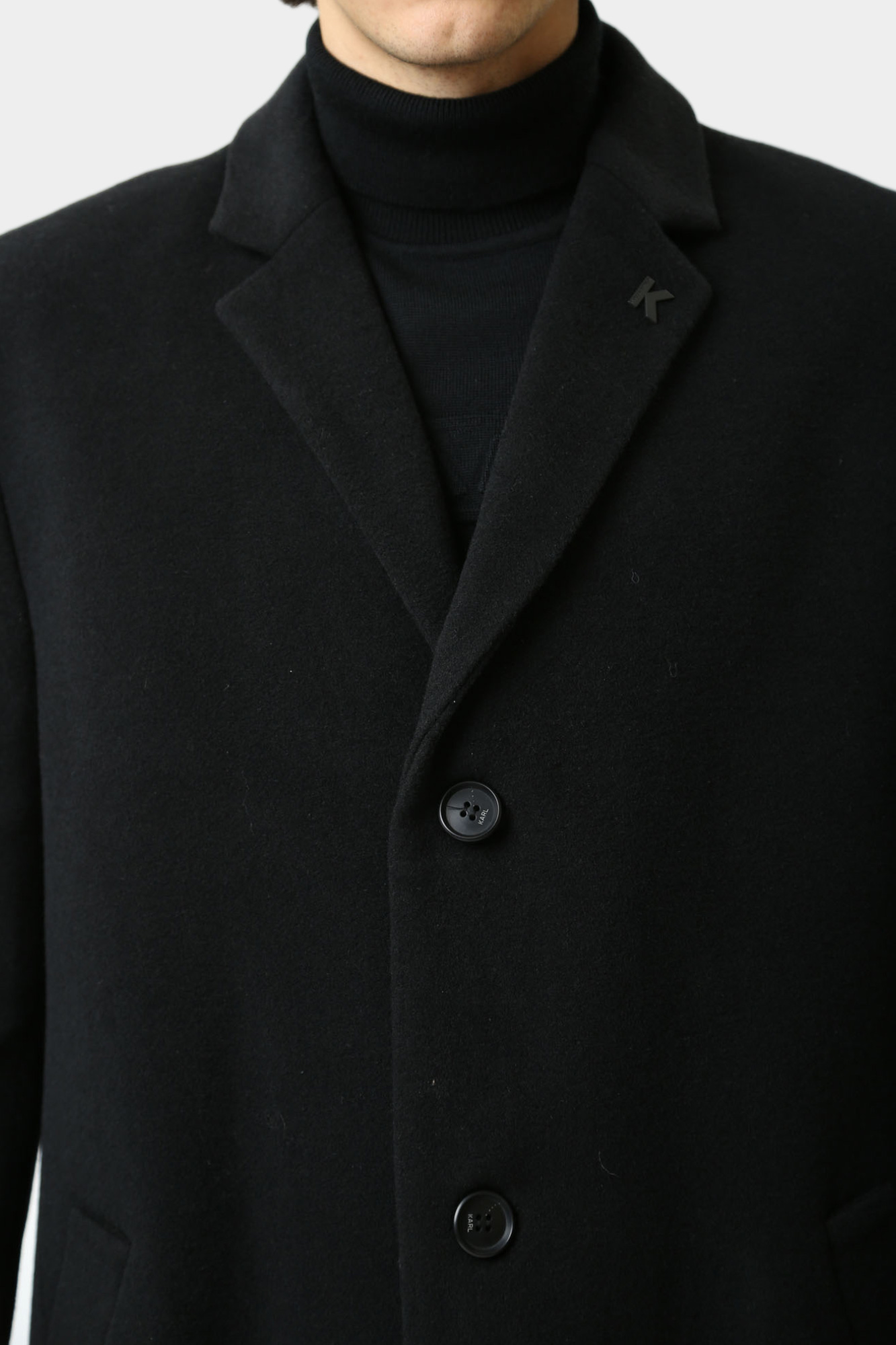 544798_455710 Пальто Karl Lagerfeld Черный