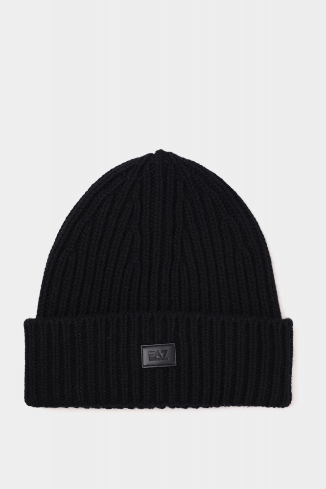 Шарф Trussardi Шерсть Черный