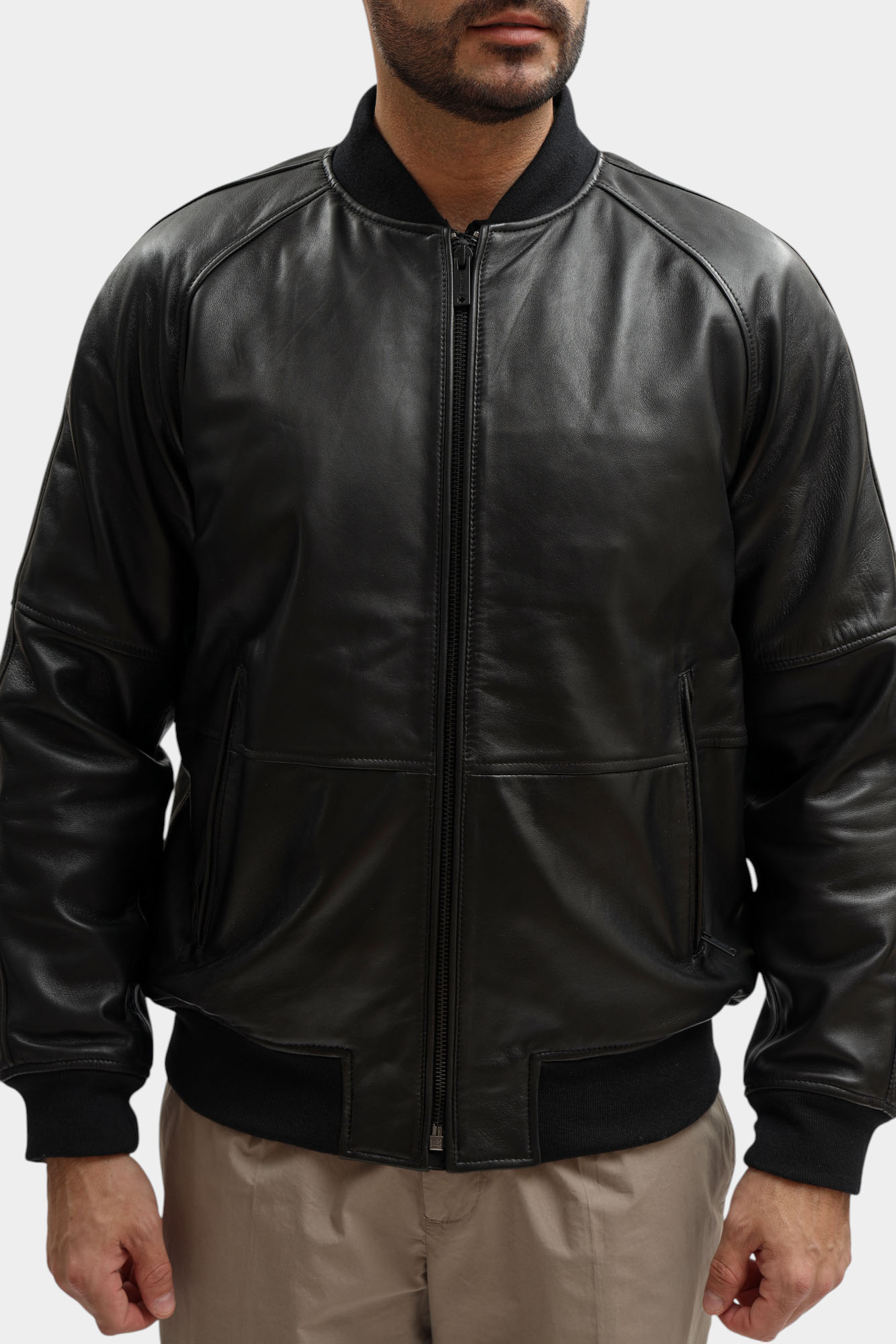 80000840_110157 Куртка кожаная Strellson Черный