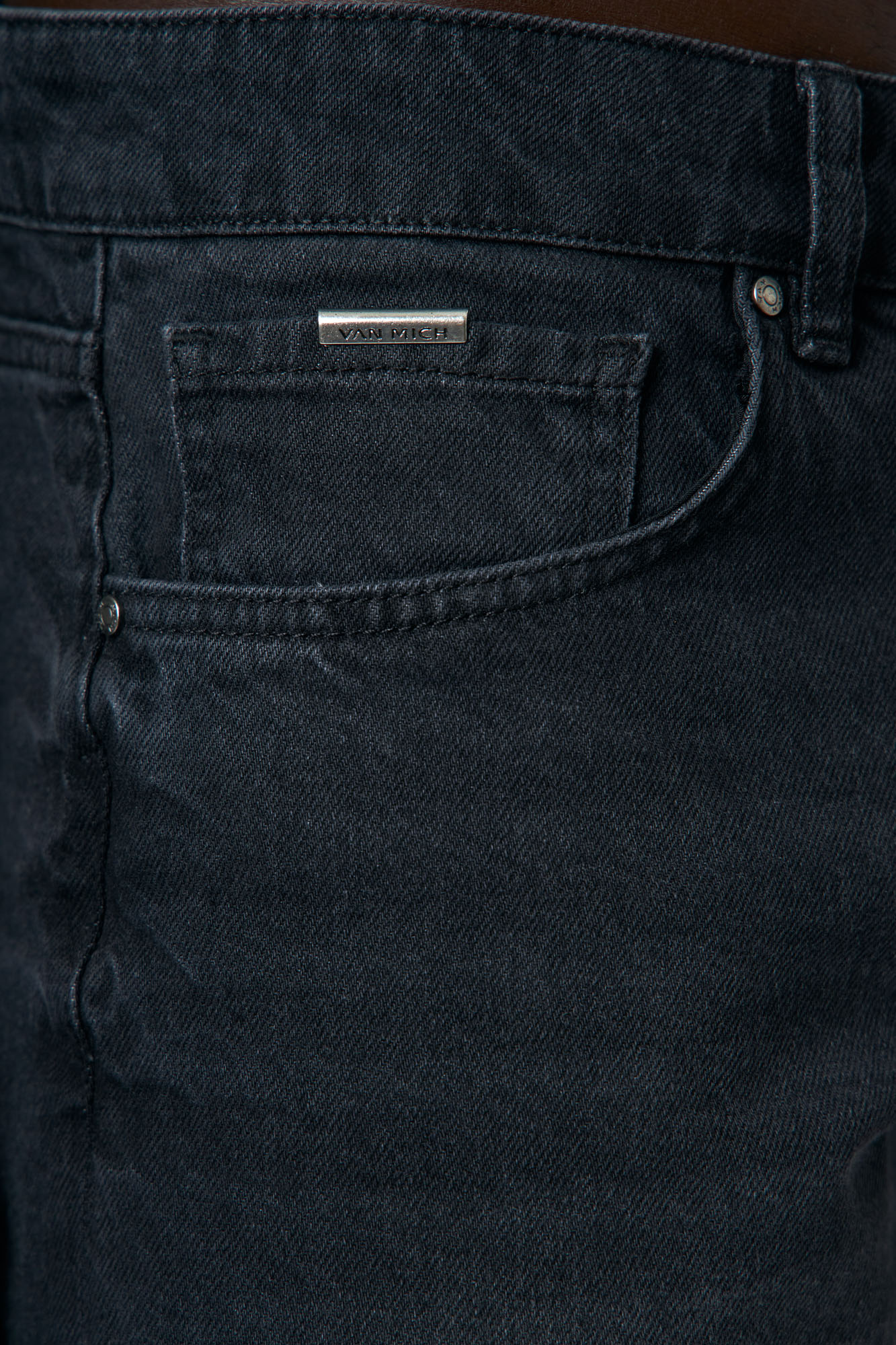 VM-OMA-33-440 Шорты джинсовые Van Mich Черный