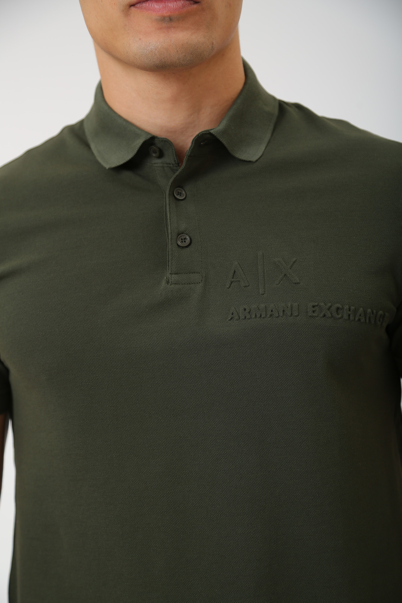 6RZFAA_ZJ3YZ Поло Armani Exchange Зеленый