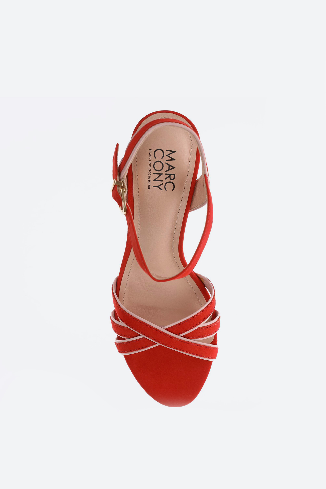 10213-274 Босоножки на каблуке Marc Cony Красный