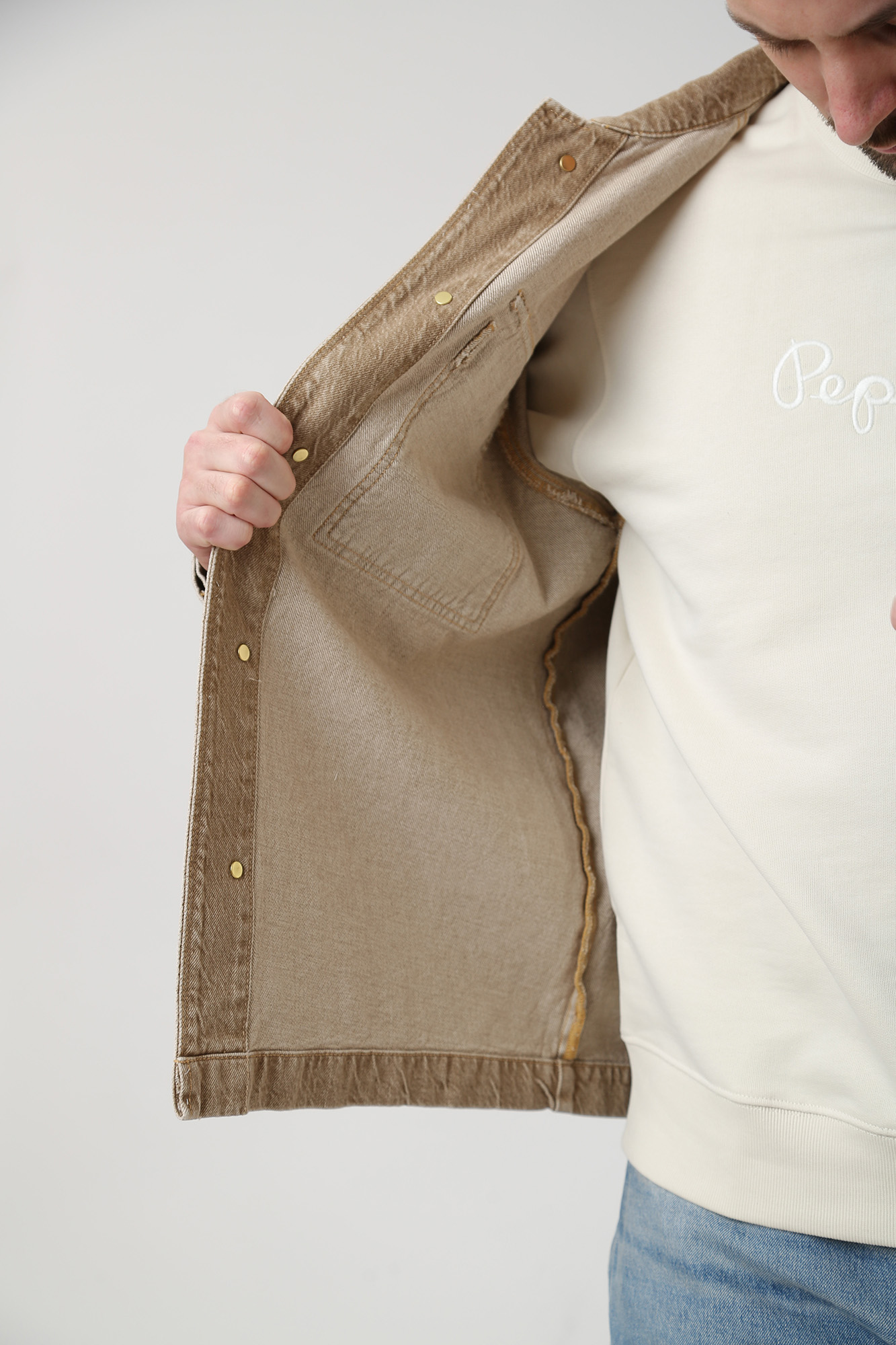 PM308285 Рубашка с длинным рукавом Pepe Jeans Бежевый